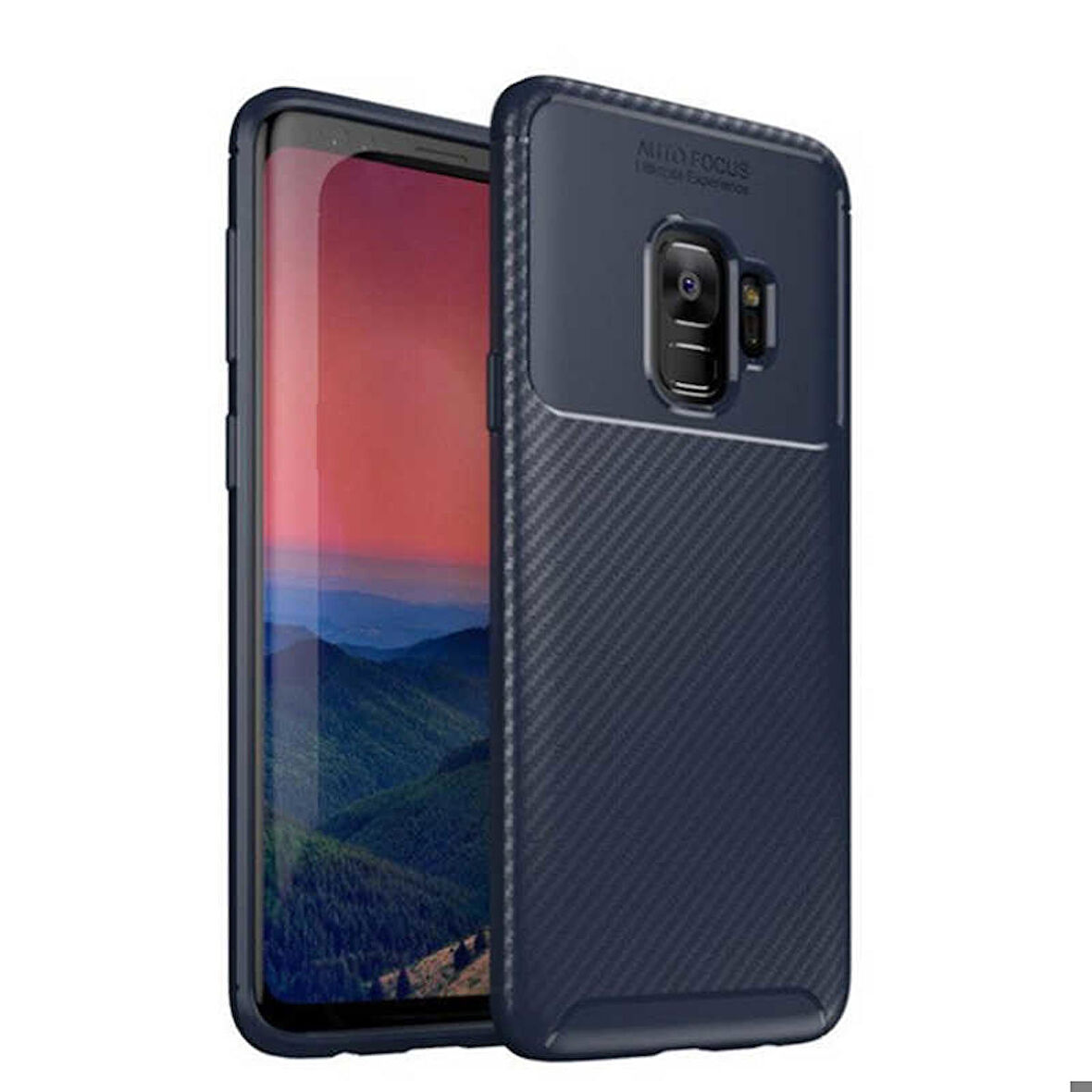 Samsung Galaxy S9 Uyumlu Kılıf Ultra Slim Fit Karbon Silikon