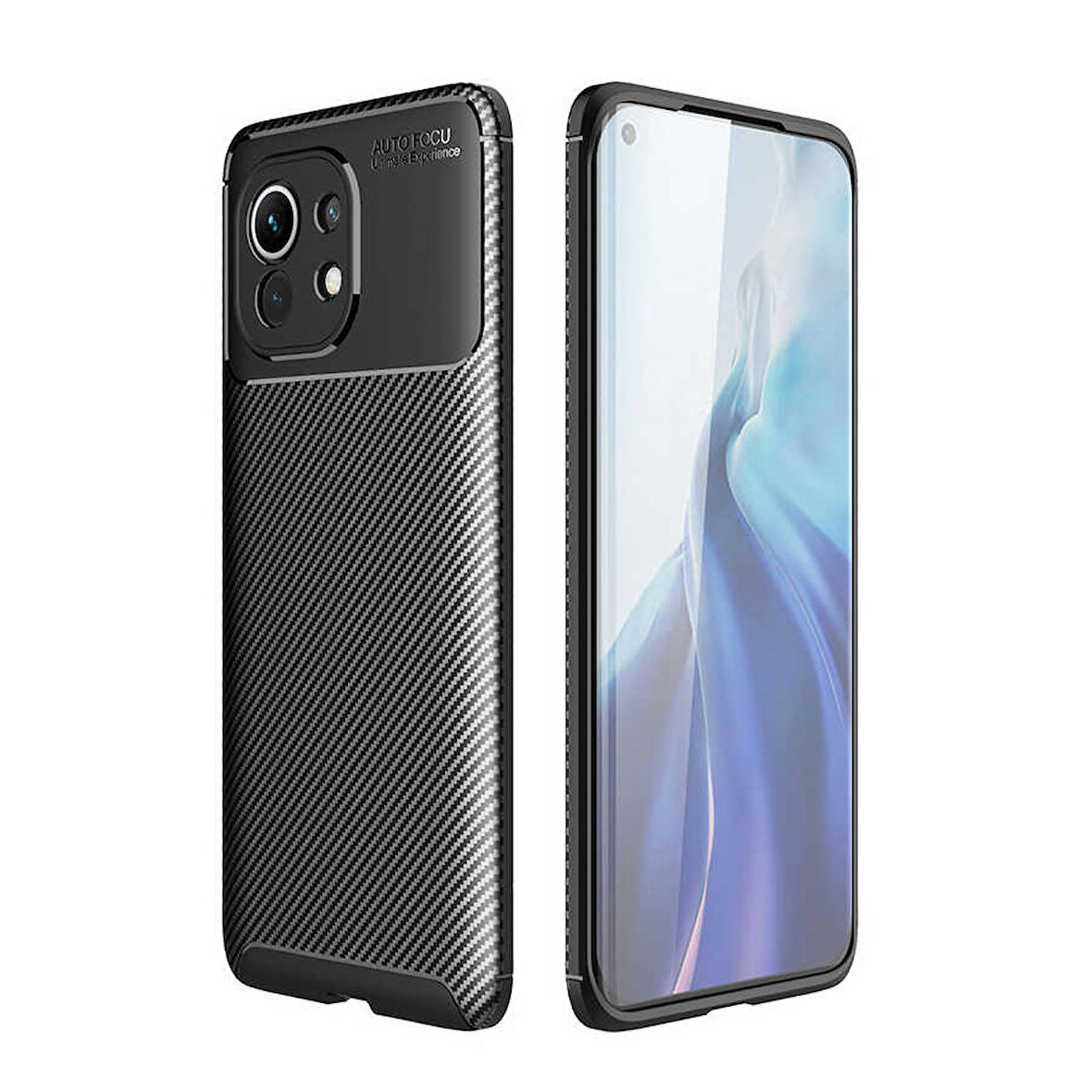 Xiaomi Mi 11 Uyumlu Kılıf Ultra Slim Fit Karbon Silikon
