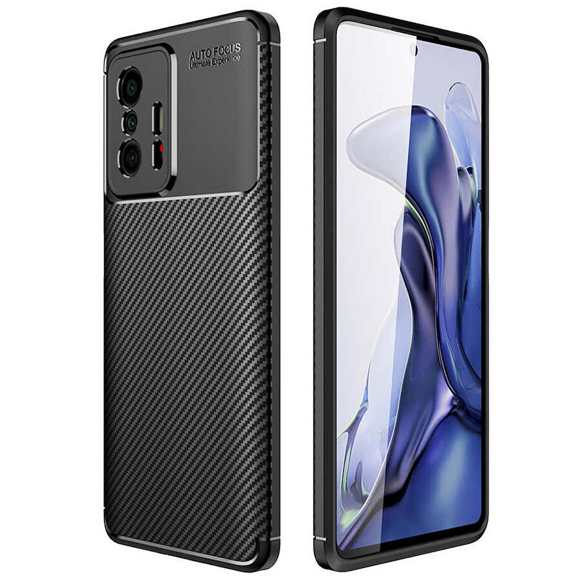 Xiaomi Mi 11T Pro 5G Uyumlu Kılıf Ultra Slim Fit Karbon Silikon