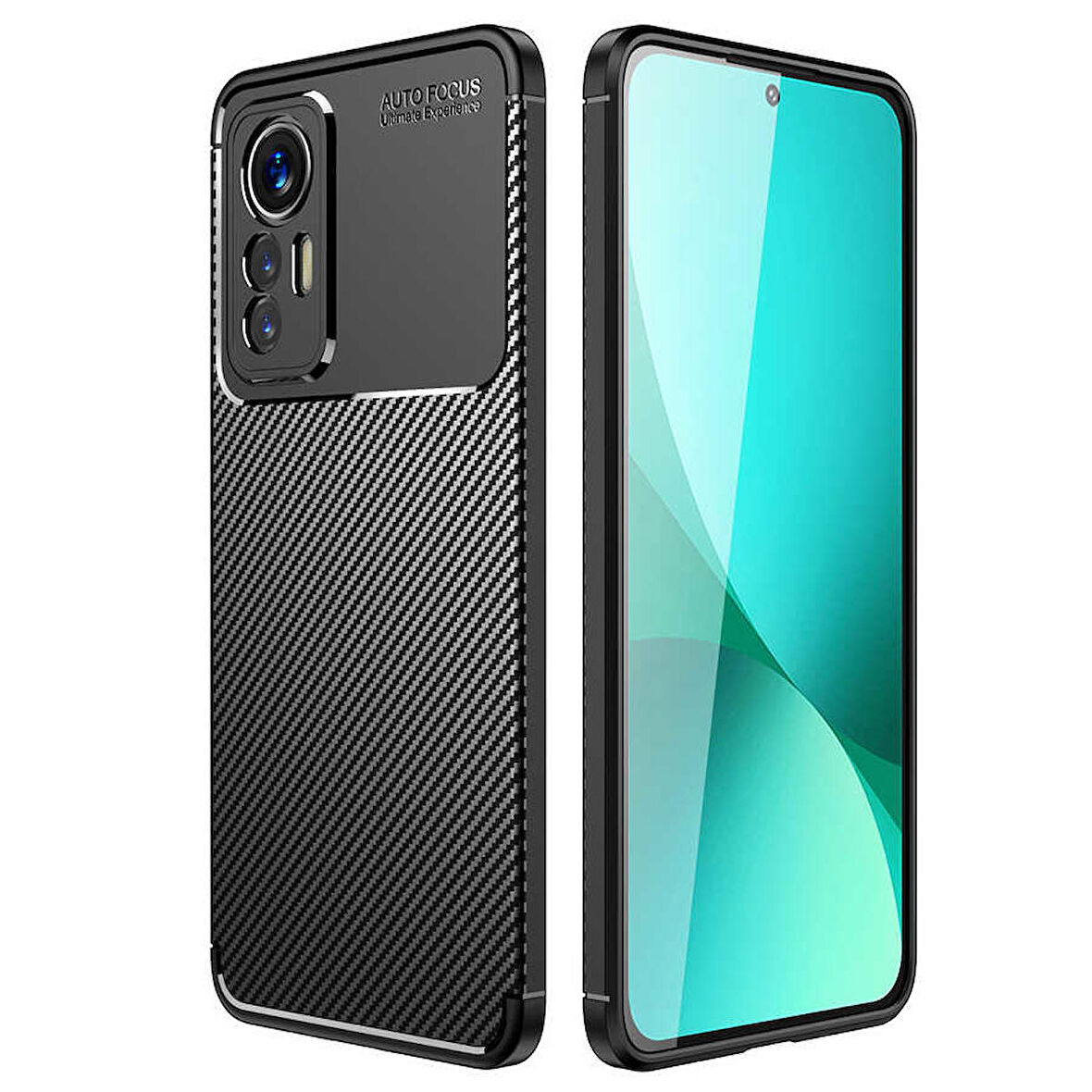 Xiaomi Mi 12 Lite Uyumlu Kılıf Ultra Slim Fit Karbon Silikon