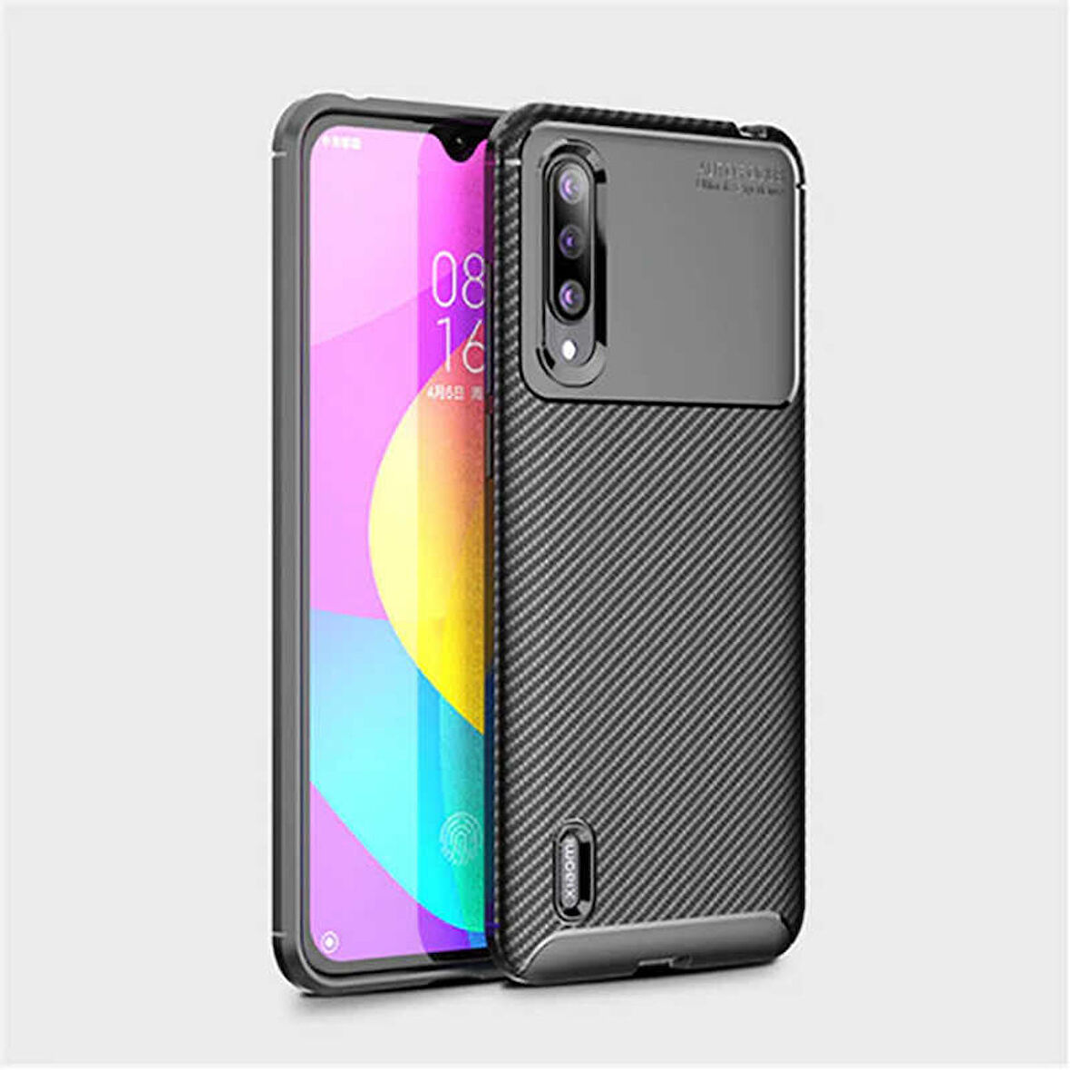 Xiaomi Mi 9 Lite Uyumlu Kılıf Ultra Slim Fit Karbon Silikon