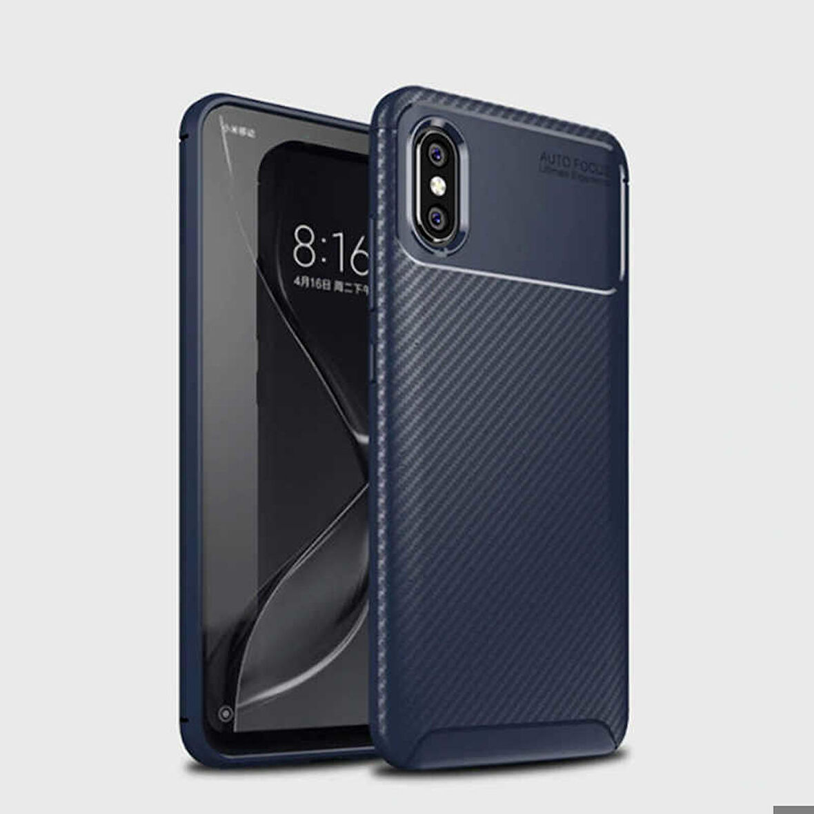 Xiaomi Mi Max 3 Uyumlu Kılıf Ultra Slim Fit Karbon Silikon