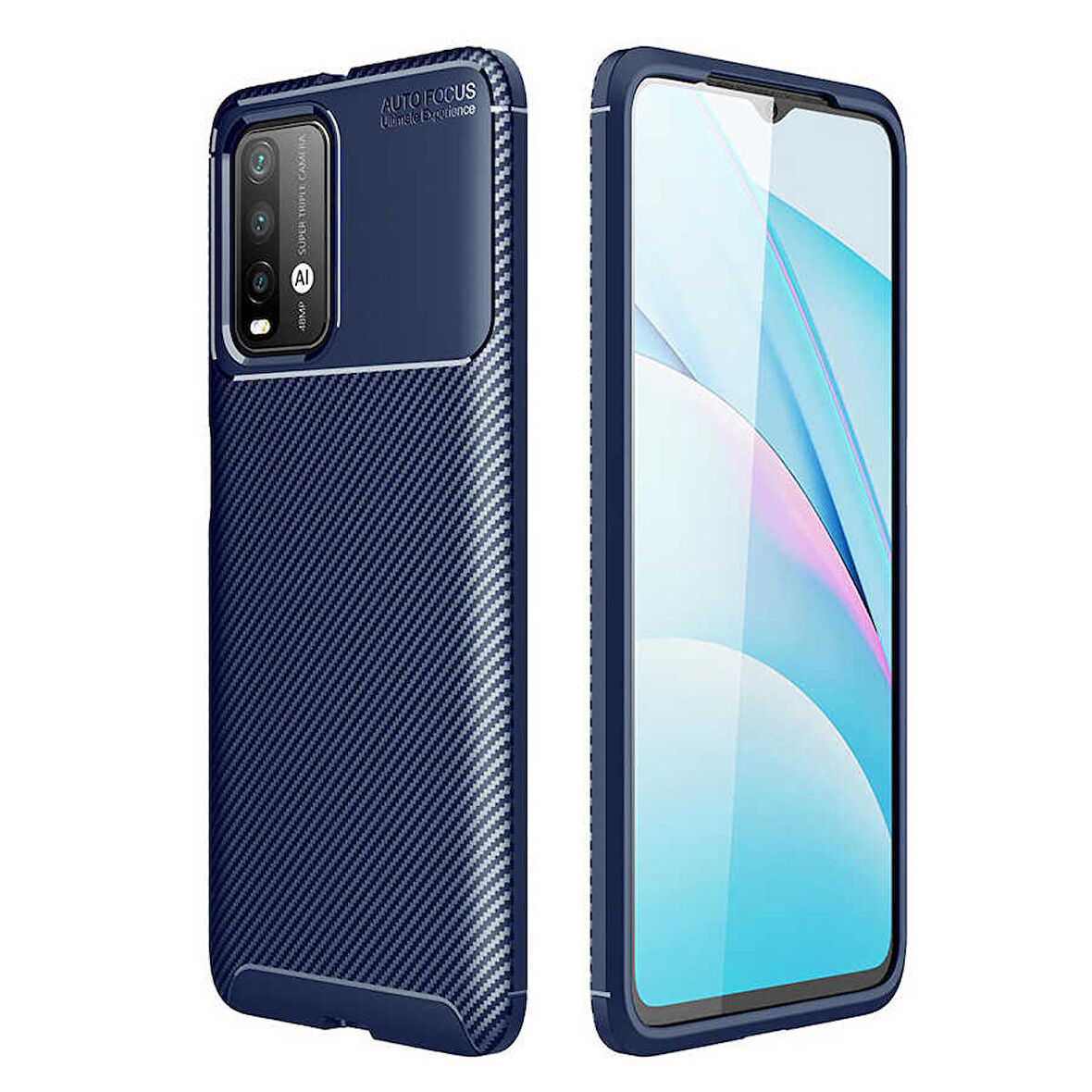 Xiaomi Poco M3 Uyumlu Kılıf Ultra Slim Fit Karbon Silikon
