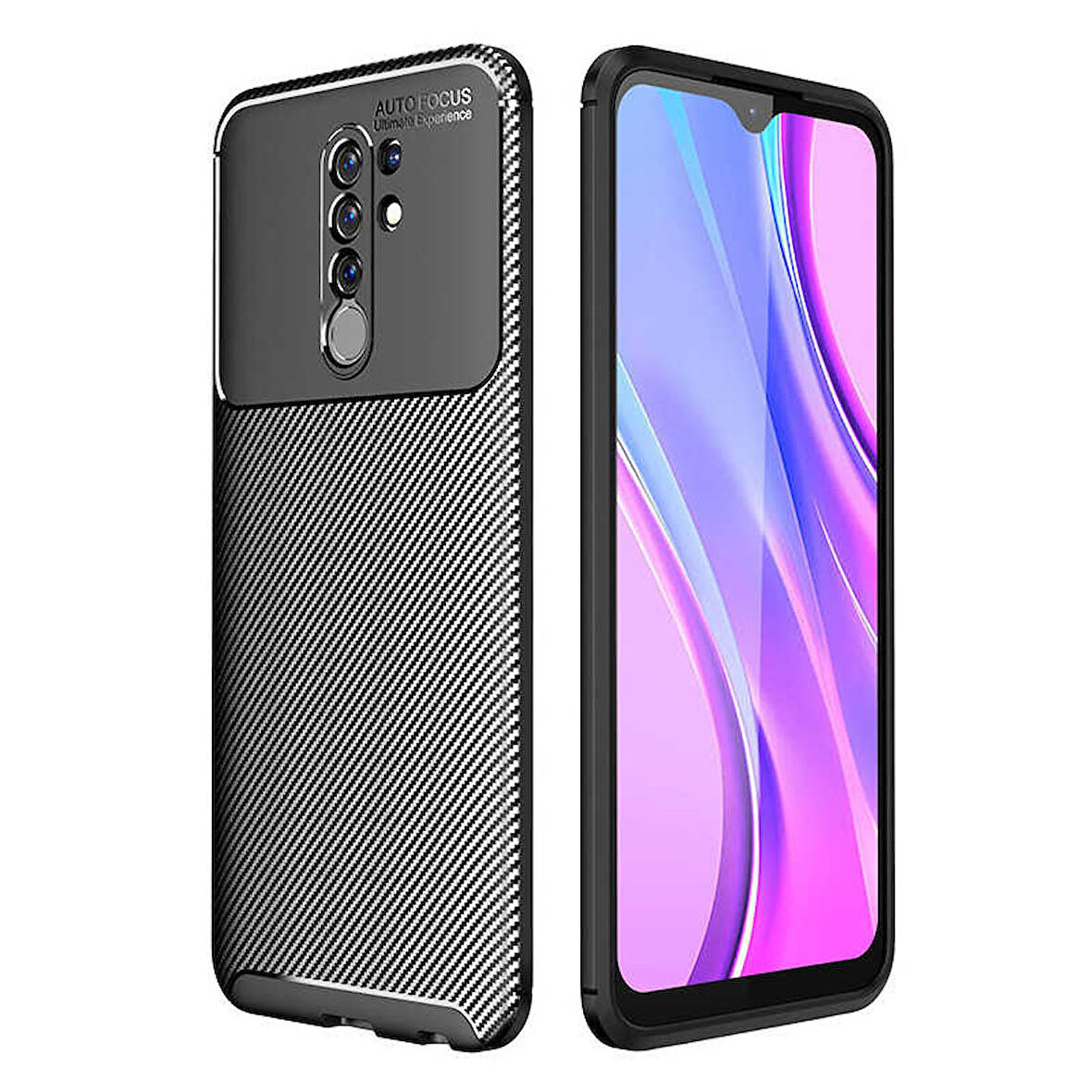 Xiaomi Redmi 9 Uyumlu Kılıf Ultra Slim Fit Karbon Silikon