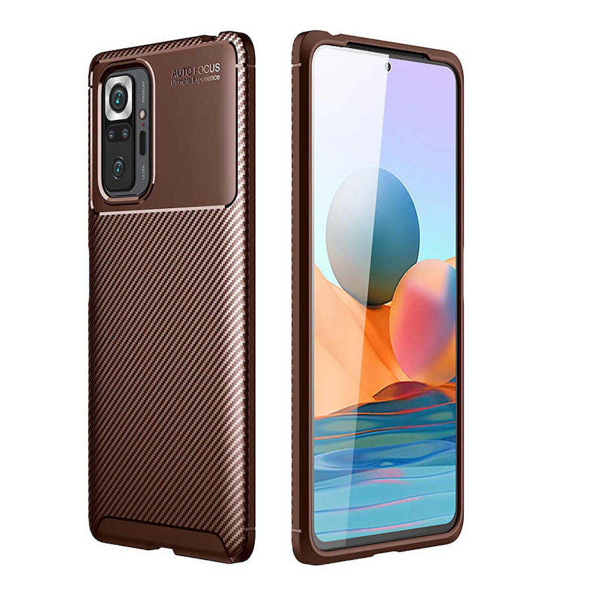 Xiaomi Redmi Note 10 Pro Uyumlu Kılıf Ultra Slim Fit Karbon Silikon