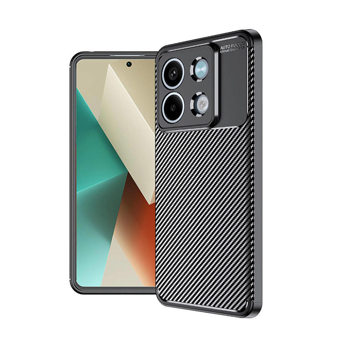 Xiaomi Redmi Note 13 5G Uyumlu Kılıf Ultra Slim Fit Karbon Silikon