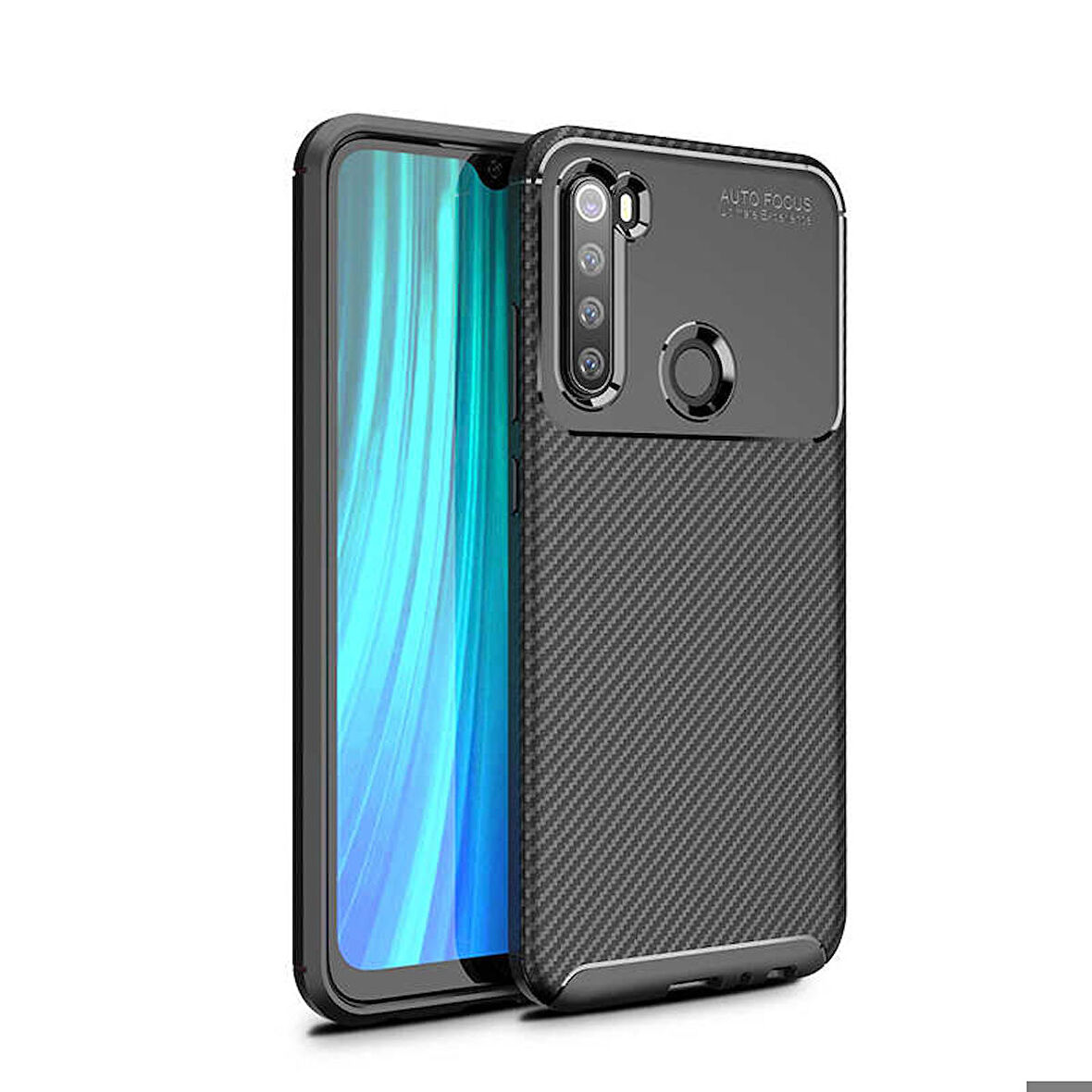 Xiaomi Redmi Note 8T Uyumlu Kılıf Ultra Slim Fit Karbon Silikon
