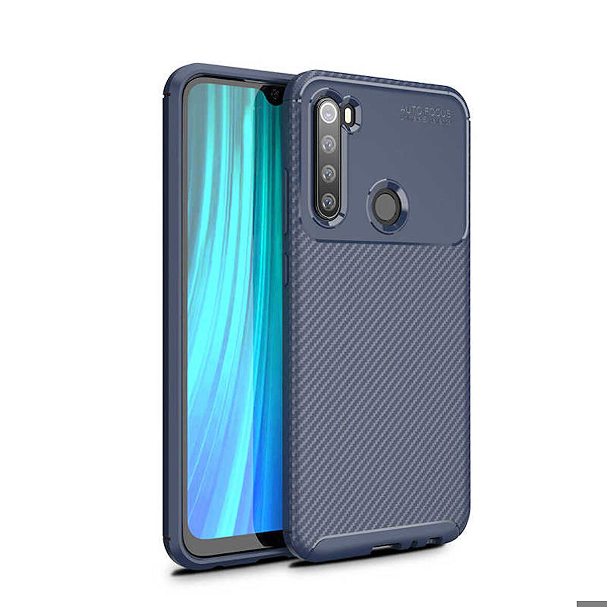 Xiaomi Redmi Note 8T Uyumlu Kılıf Ultra Slim Fit Karbon Silikon