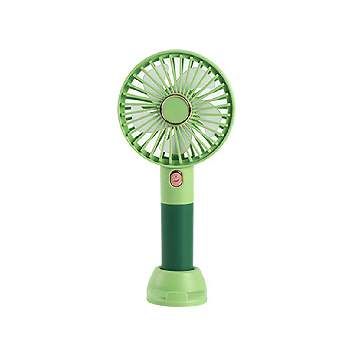 Mini Vantilatör, 20cm, Sessiz, 3 Hız Ayarı, Telefon Tutucu Özellikli Portatif Soğutucu Fan YEŞİL