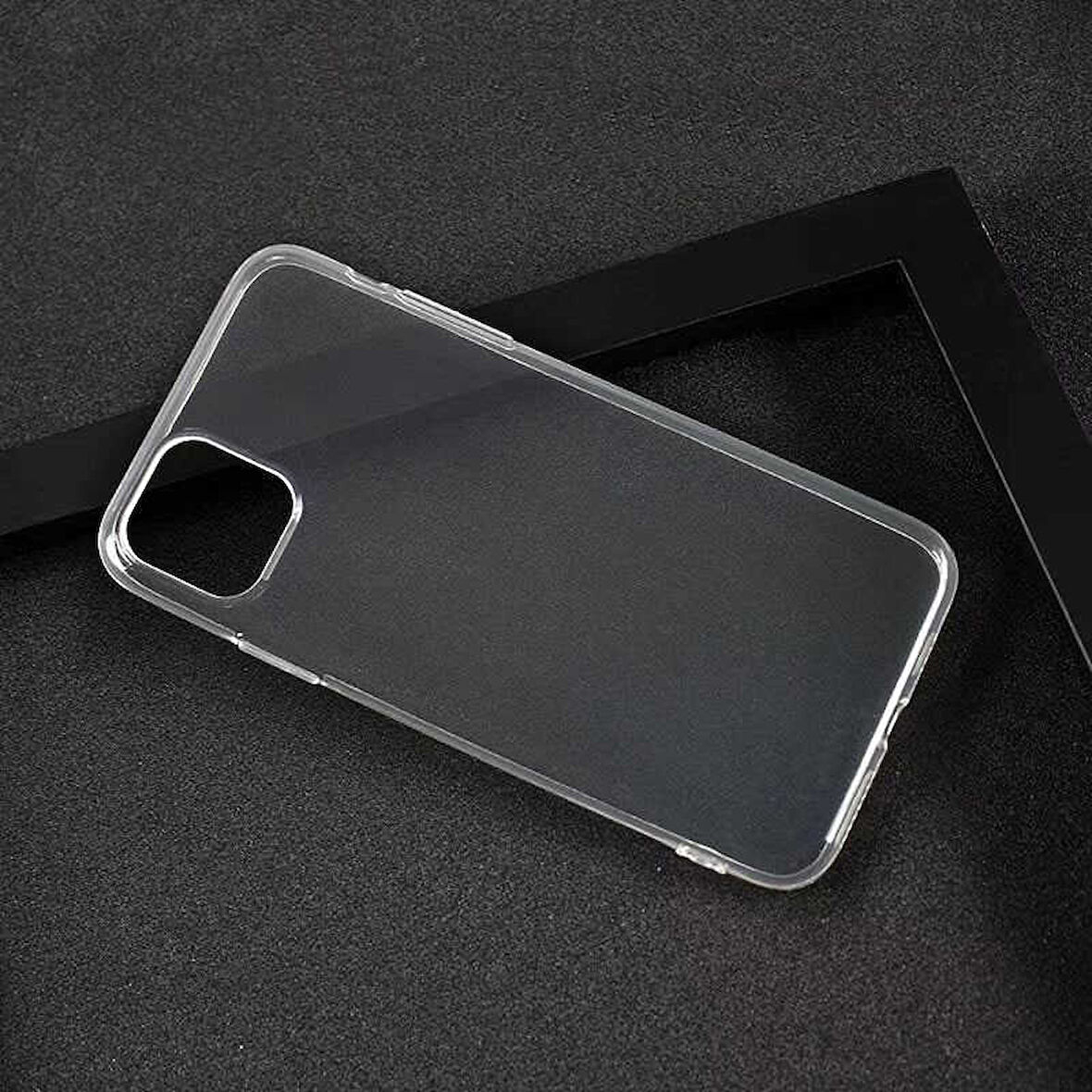 Apple iPhone 11 Pro Max Uyumlu Kılıf Esnek Ultra Koruyucu Şeffaf Silikon Flexible transparent Case Silicone Case