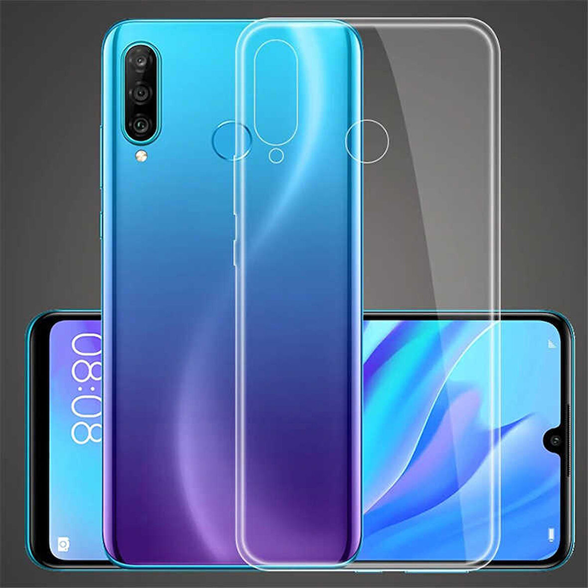Huawei Honor 20 Lite Uyumlu Kılıf Esnek Ultra Koruyucu Şeffaf Silikon Flexible transparent Case Silicone Case
