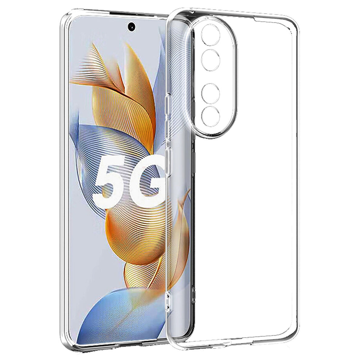 Huawei Honor 90 Uyumlu Kılıf Esnek Ultra Koruyucu Şeffaf Silikon Flexible transparent Case Silicone Case