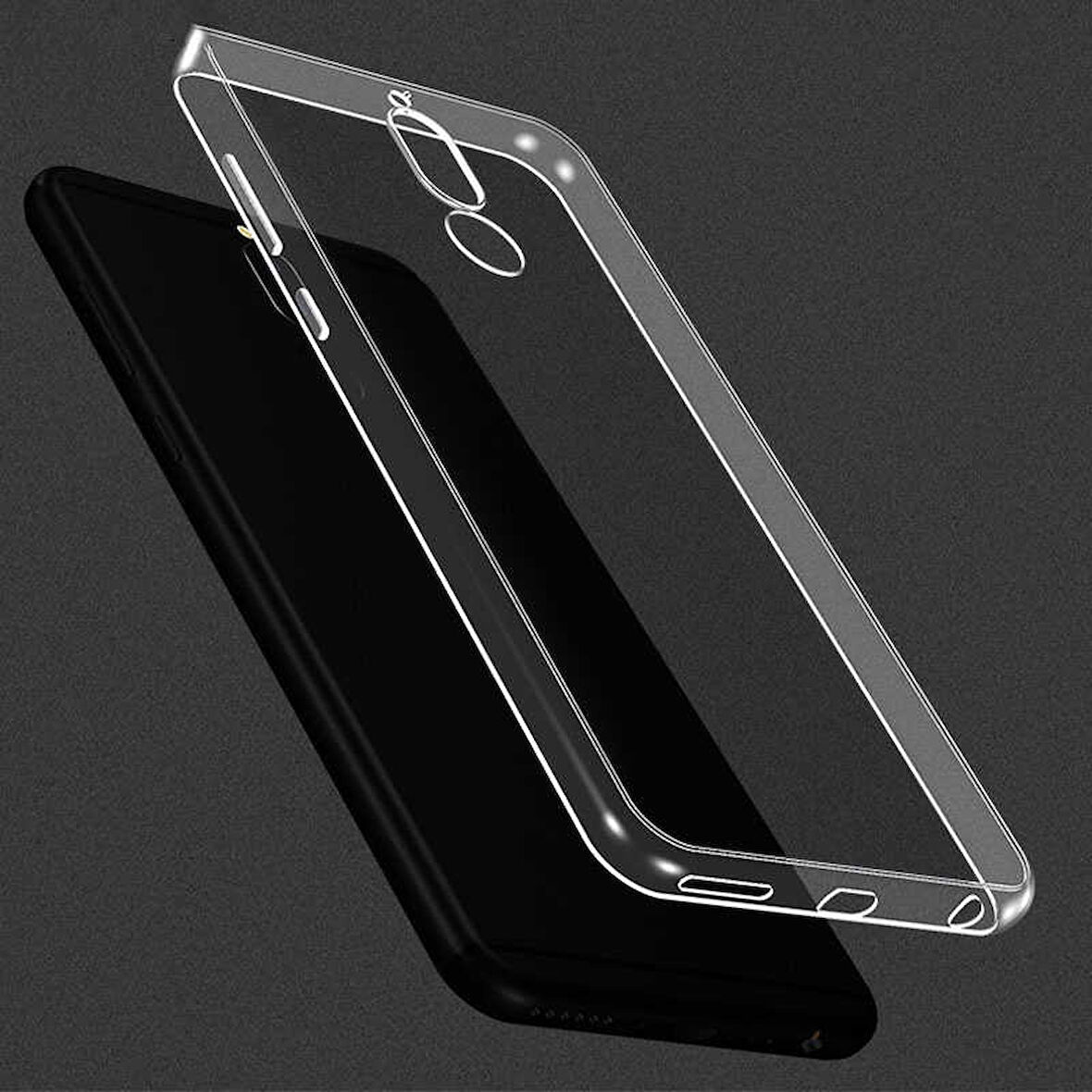 Huawei Mate 10 Lite Uyumlu Kılıf Esnek Ultra Koruyucu Şeffaf Silikon Flexible transparent Case Silicone Case