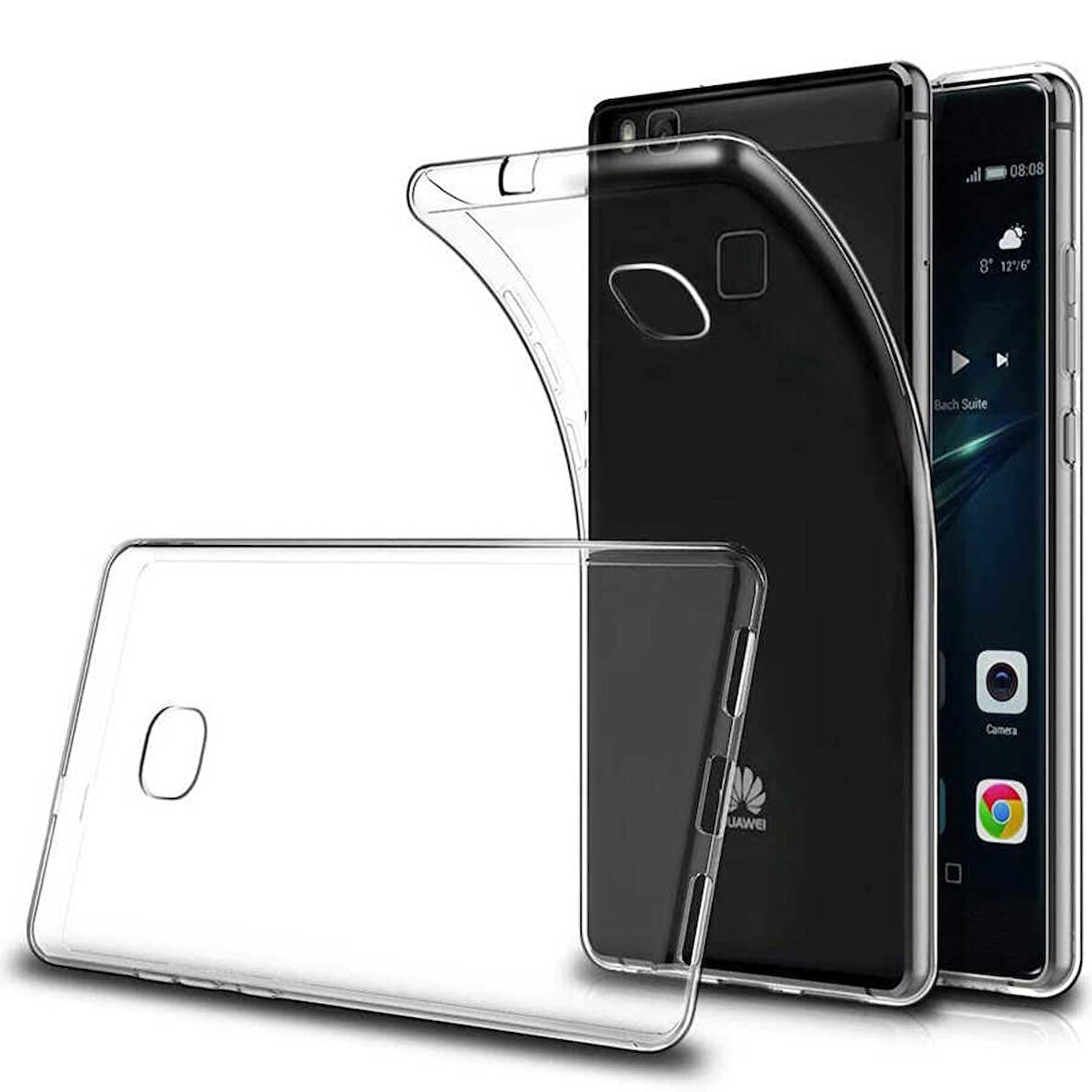 Huawei P10 Lite Uyumlu Kılıf Esnek Ultra Koruyucu Şeffaf Silikon Flexible transparent Case Silicone Case