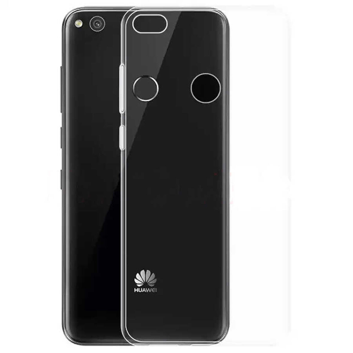Huawei P8 Lite Uyumlu Kılıf Esnek Ultra Koruyucu Şeffaf Silikon Flexible transparent Case Silicone Case