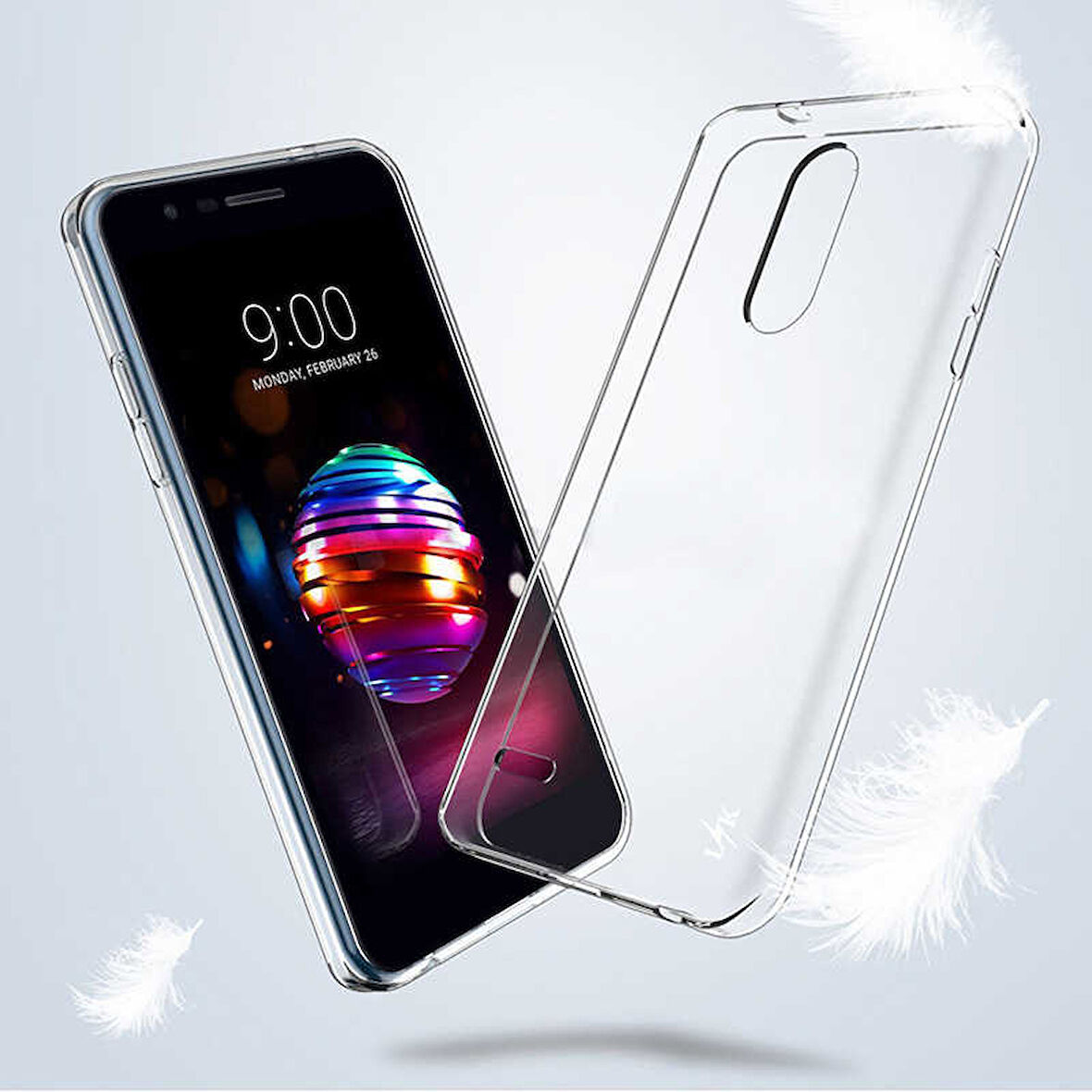 LG K11 Uyumlu Kılıf Esnek Ultra Koruyucu Şeffaf Silikon Flexible transparent Case Silicone Case