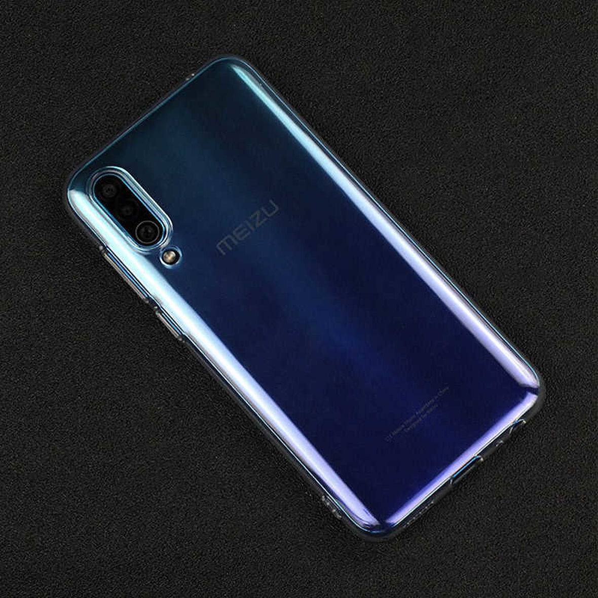 Meizu 16XS Uyumlu Kılıf Esnek Ultra Koruyucu Şeffaf Silikon Flexible transparent Case Silicone Case