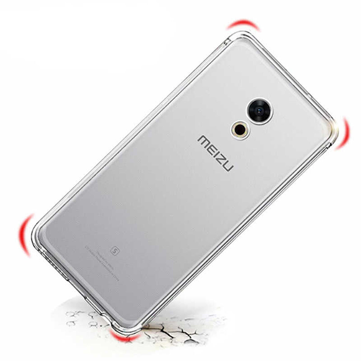 Meizu M6S Uyumlu Kılıf Esnek Ultra Koruyucu Şeffaf Silikon Flexible transparent Case Silicone Case