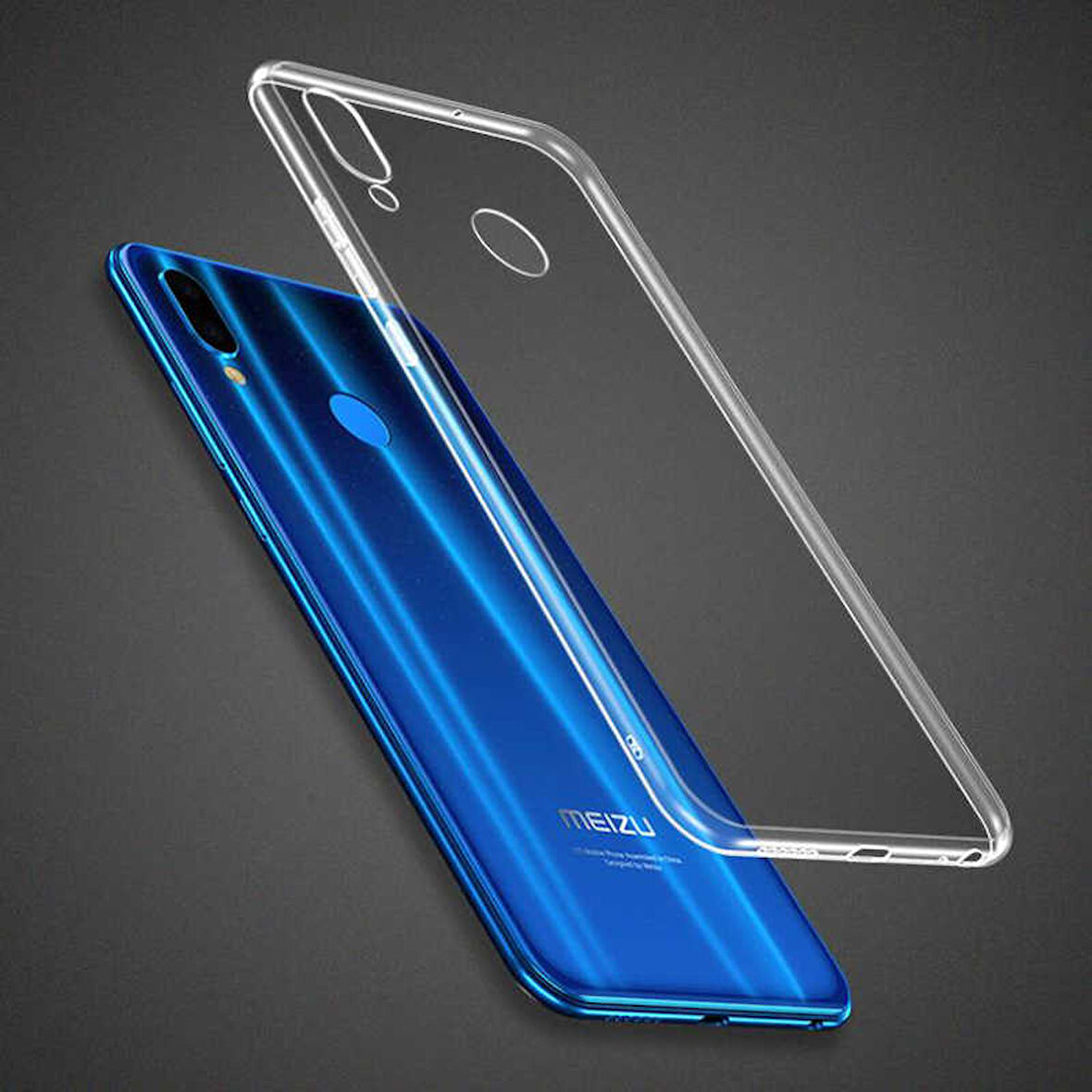 Meizu Note 9 Uyumlu Kılıf Esnek Ultra Koruyucu Şeffaf Silikon Flexible transparent Case Silicone Case