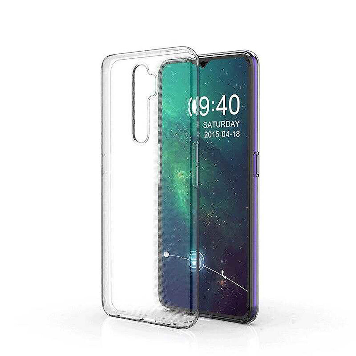Oppo A5 2020 Uyumlu Kılıf Esnek Ultra Koruyucu Şeffaf Silikon Flexible transparent Case Silicone Case