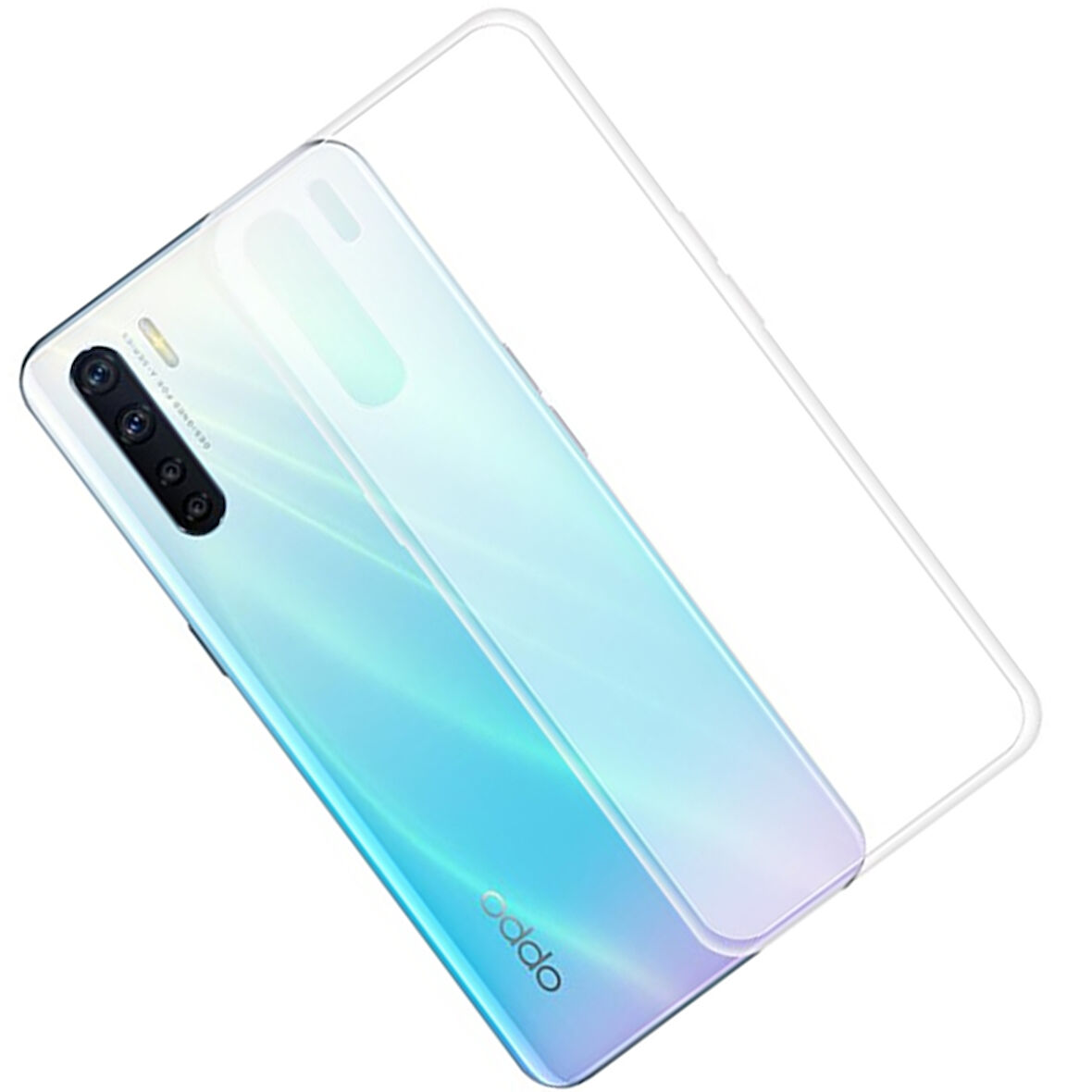 Oppo Reno 3 Uyumlu Kılıf Esnek Ultra Koruyucu Şeffaf Silikon Flexible transparent Case Silicone Case