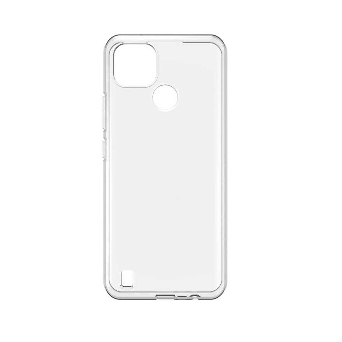 Realme C21 Uyumlu Kılıf Esnek Ultra Koruyucu Şeffaf Silikon Flexible transparent Case Silicone Case