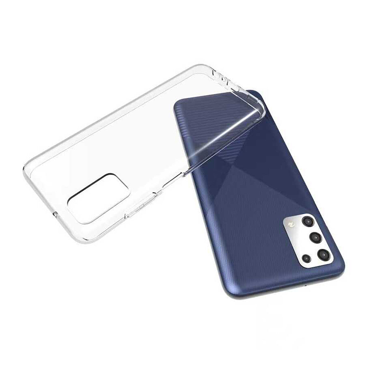 Samsung Galaxy A03S Uyumlu Kılıf Esnek Ultra Koruyucu Şeffaf Silikon Flexible transparent Case Silicone Case
