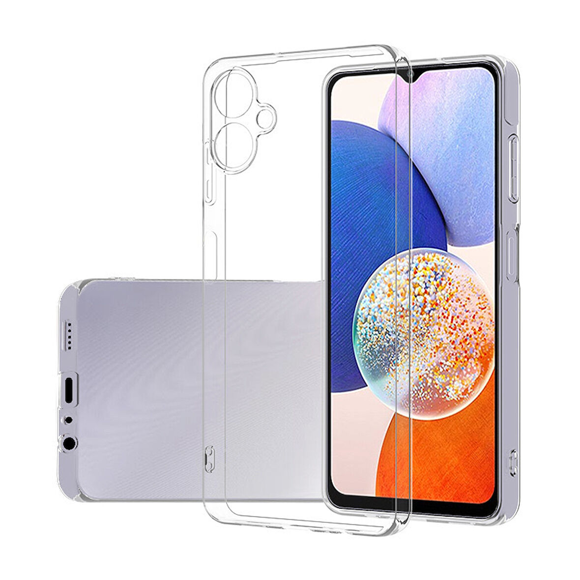 Samsung Galaxy A06 Uyumlu Kılıf Esnek Ultra Koruyucu Şeffaf Silikon Flexible transparent Case Silicone Case