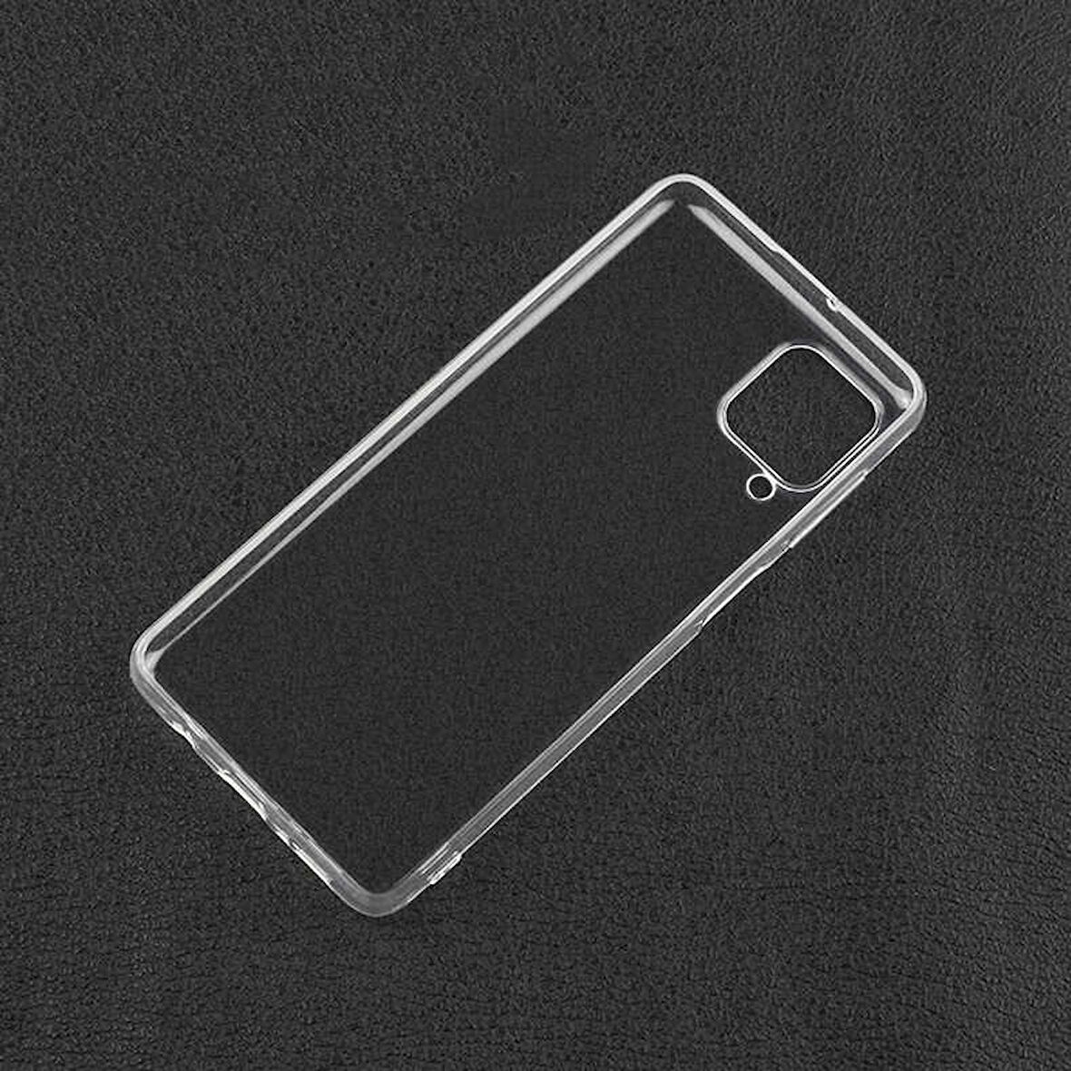 Samsung Galaxy A22 4G Uyumlu Kılıf Esnek Ultra Koruyucu Şeffaf Silikon Flexible transparent Case Silicone Case