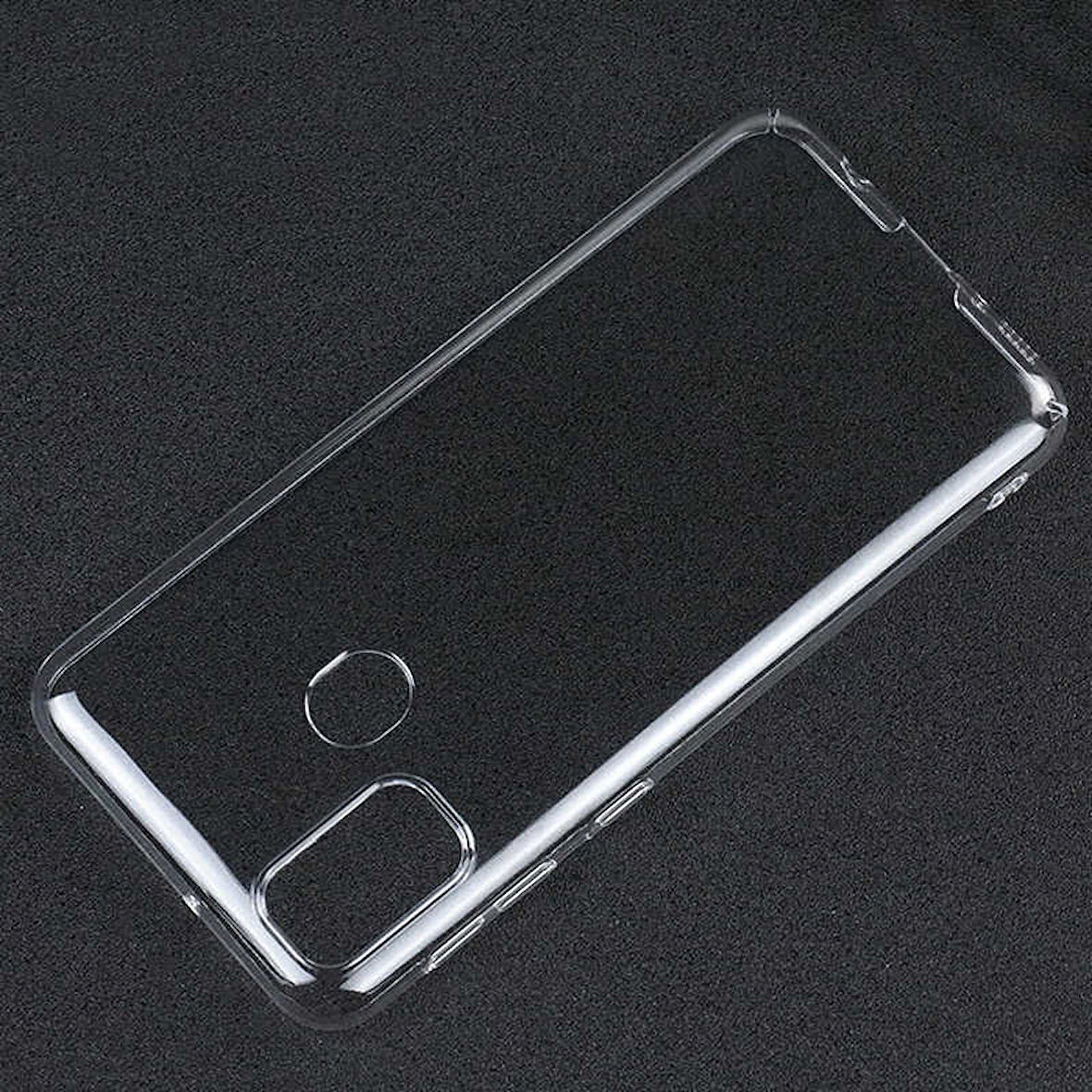 Samsung Galaxy M30S Uyumlu Kılıf Esnek Ultra Koruyucu Şeffaf Silikon Flexible transparent Case Silicone Case