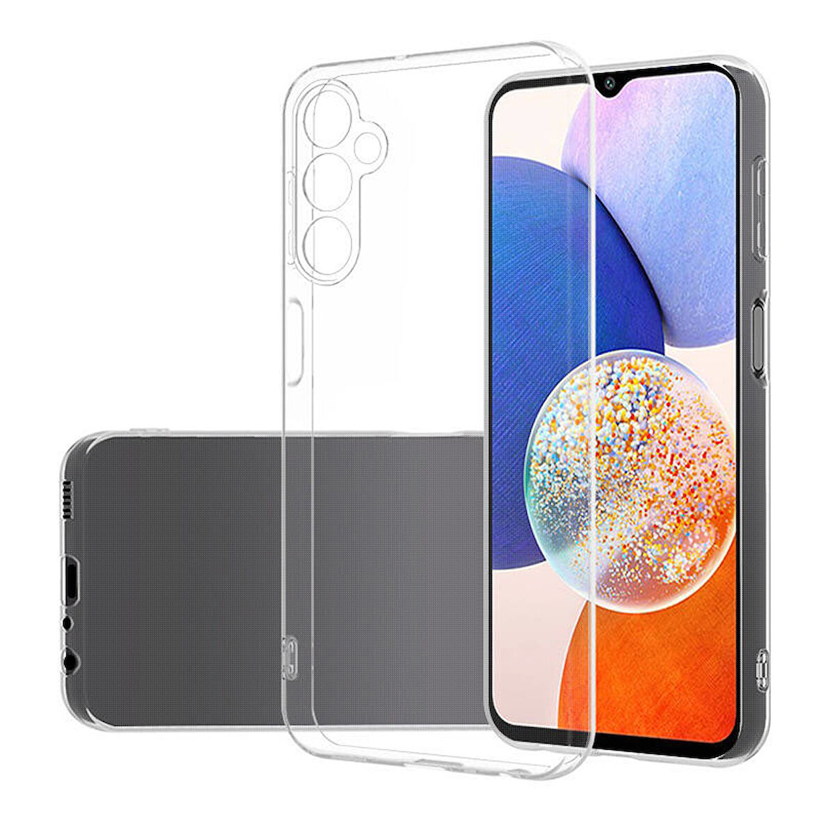 Samsung Galaxy M34 5G Uyumlu Kılıf Esnek Ultra Koruyucu Şeffaf Silikon Flexible transparent Case Silicone Case