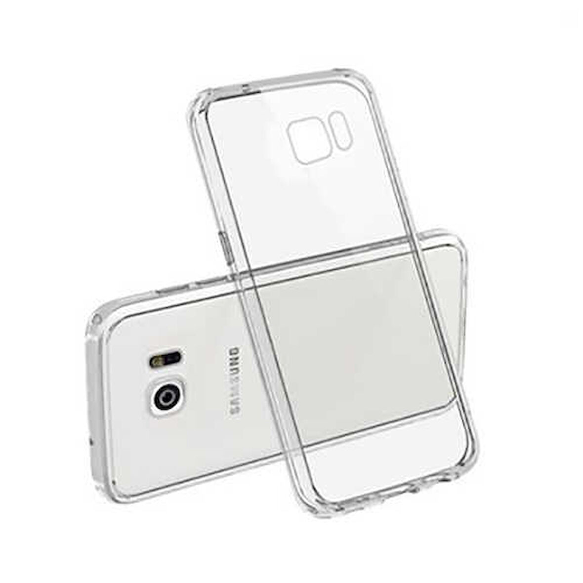Samsung Galaxy S7 Uyumlu Kılıf Esnek Ultra Koruyucu Şeffaf Silikon Flexible transparent Case Silicone Case