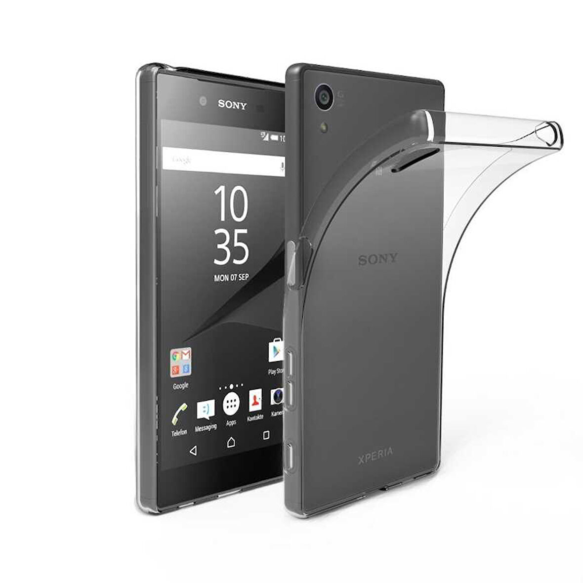 Sony Xperia Z5 Premium Uyumlu Kılıf Esnek Ultra Koruyucu Şeffaf Silikon Flexible transparent Case Silicone Case