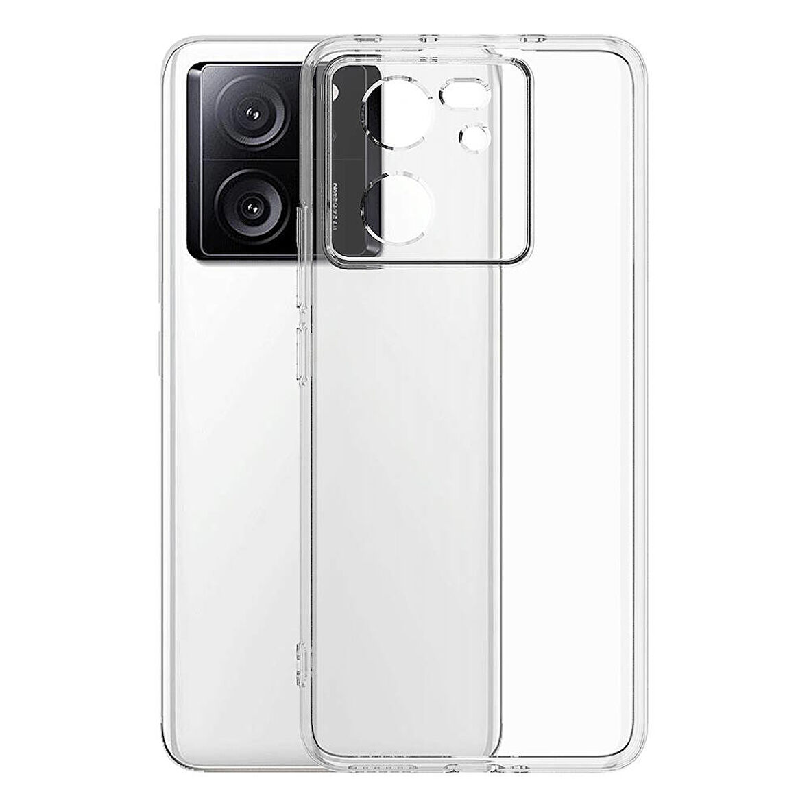 Xiaomi Mi 13T Pro Uyumlu Kılıf Esnek Ultra Koruyucu Şeffaf Silikon Flexible transparent Case Silicone Case