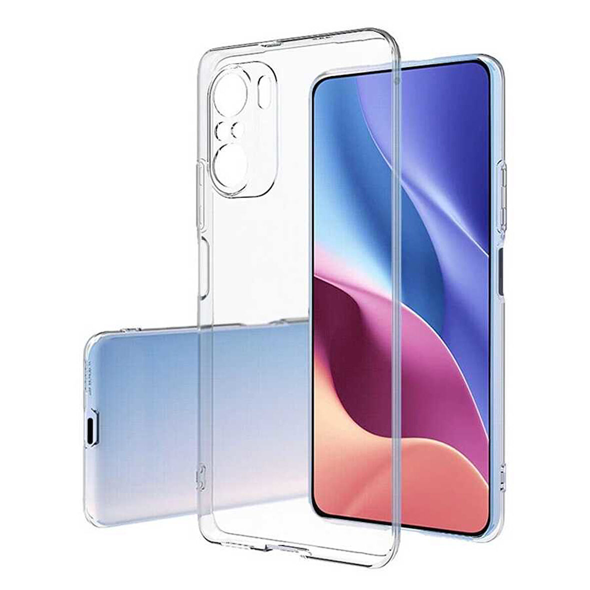 Xiaomi Redmi Note 10S Uyumlu Kılıf Esnek Ultra Koruyucu Şeffaf Silikon Flexible transparent Case Silicone Case