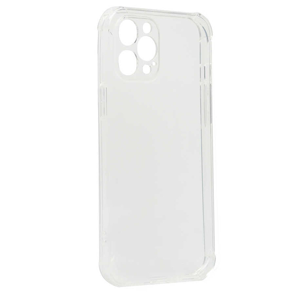 Apple iPhone 12 Pro Uyumlu Kılıf Kılıf Şeffaf Köşelerde Darbelere Karşı Ultra Kalınlaştırılmış Darbe Korumalı Strong Cover