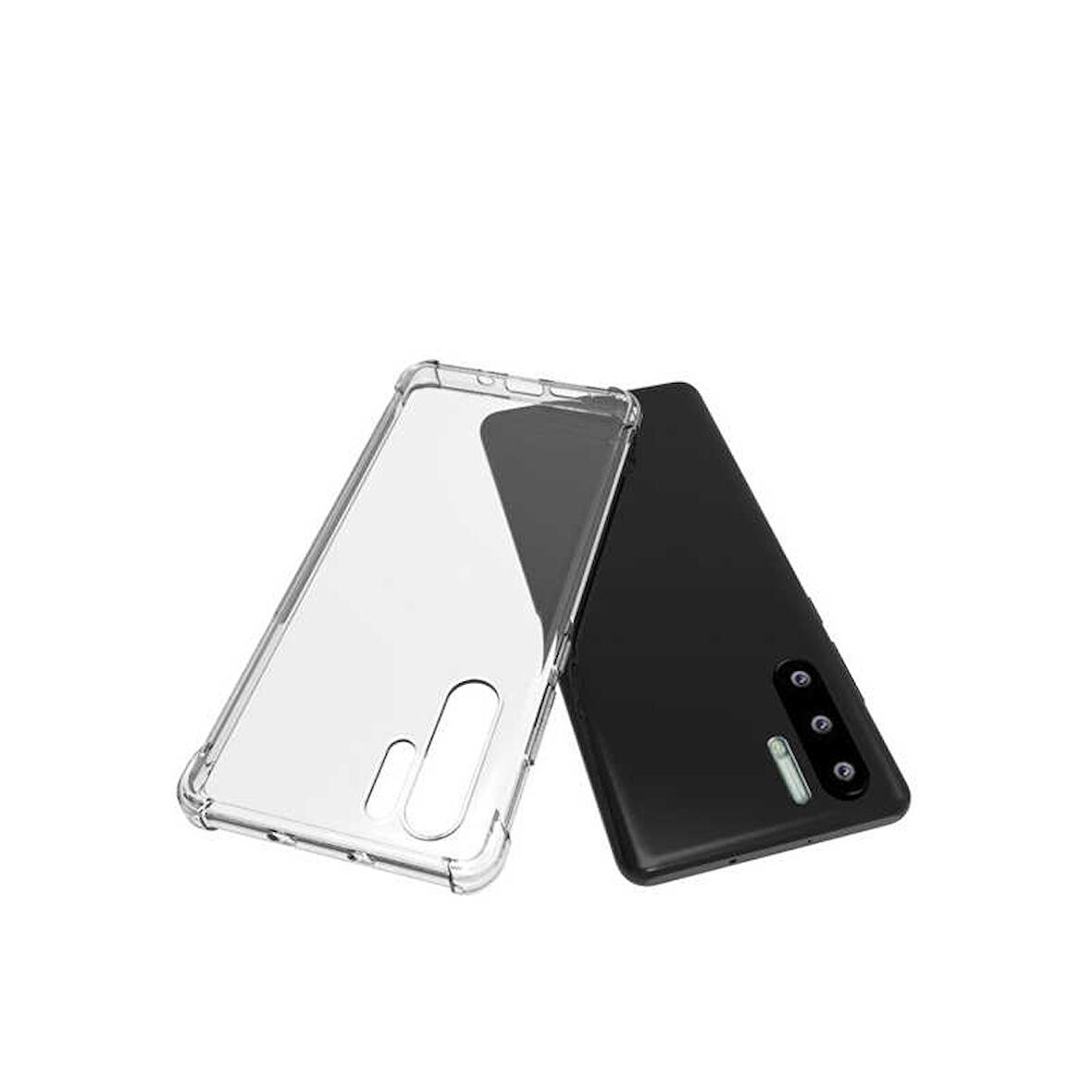 Huawei P30 Pro Uyumlu Kılıf Şeffaf Köşelerde Darbelere Karşı Ultra Kalınlaştırılmış Darbe Korumalı Strong Cover