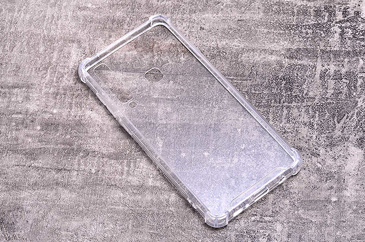 Samsung Galaxy A9 2018 Uyumlu Kılıf Şeffaf Köşelerde Darbelere Karşı Ultra Kalınlaştırılmış Darbe Korumalı Strong Cover