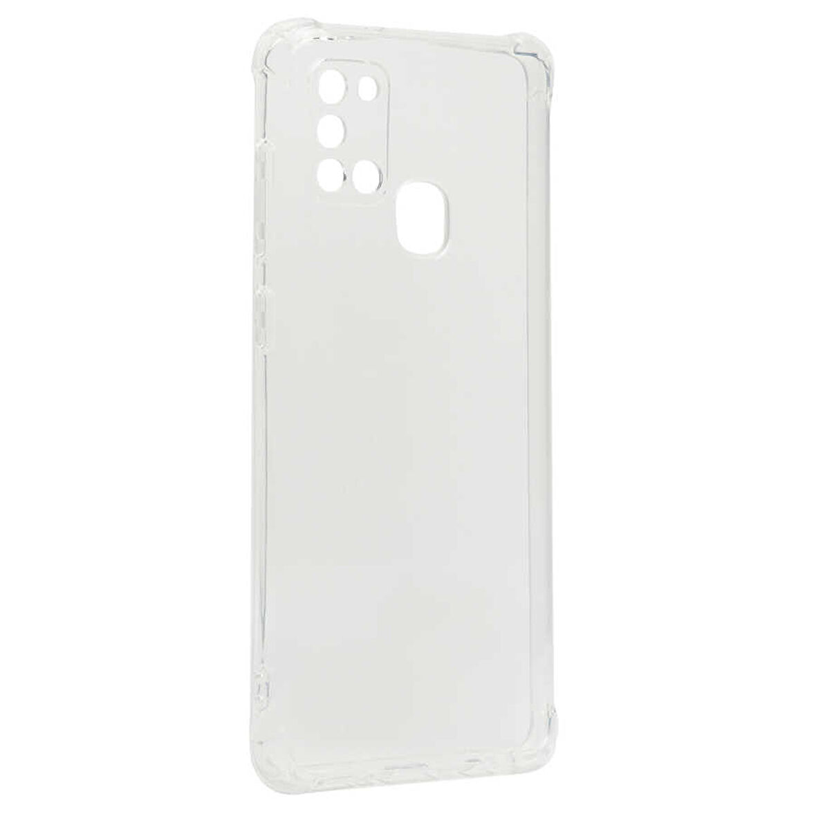 Samsung Galaxy A21S Uyumlu Kılıf Kılıf Şeffaf Köşelerde Darbelere Karşı Ultra Kalınlaştırılmış Darbe Korumalı Strong Cover