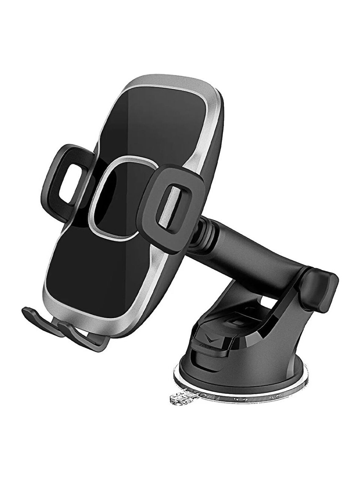 Oto Araba Araç İçi Telefon Tutucu Cam & Torpido üstü Teleskopik Güçlü Vantuzlu 360° Dönen Tutucu