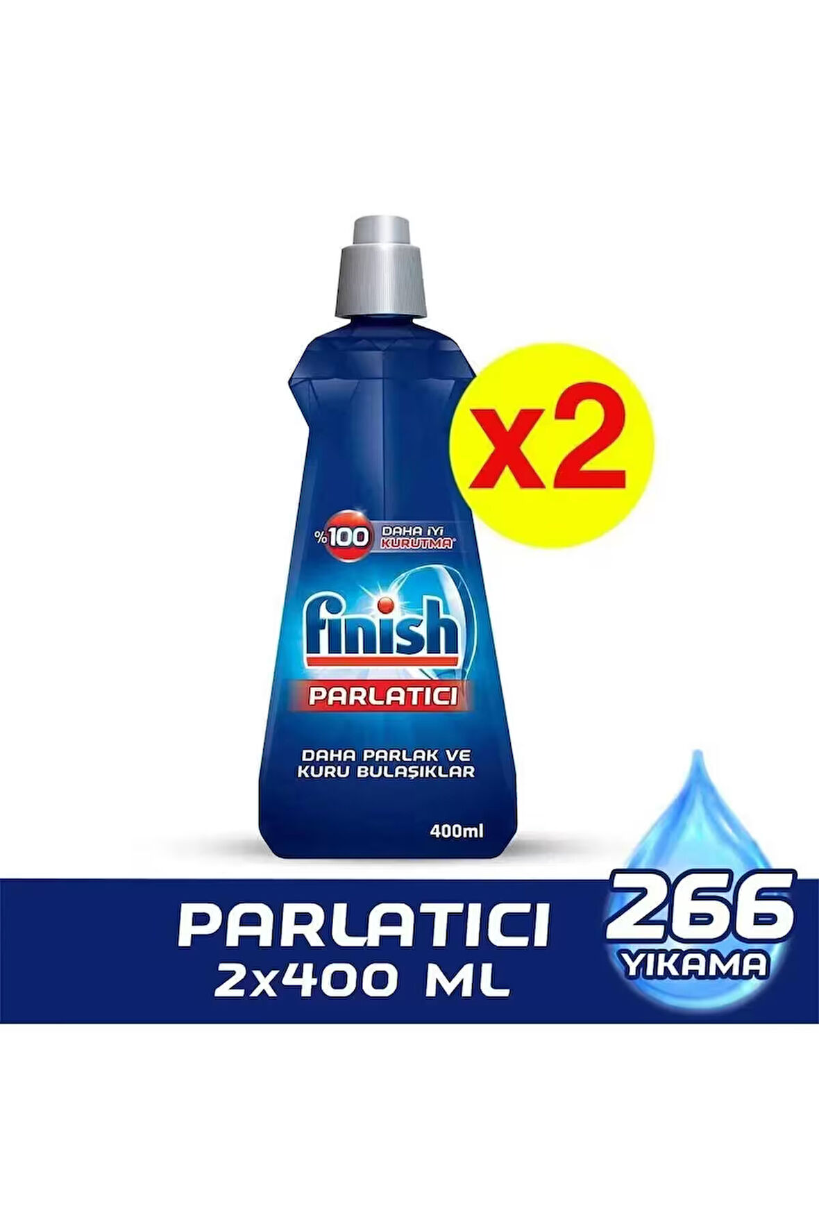 Finish Bulaşık Makinesi Parlatıcı 2x400 ml