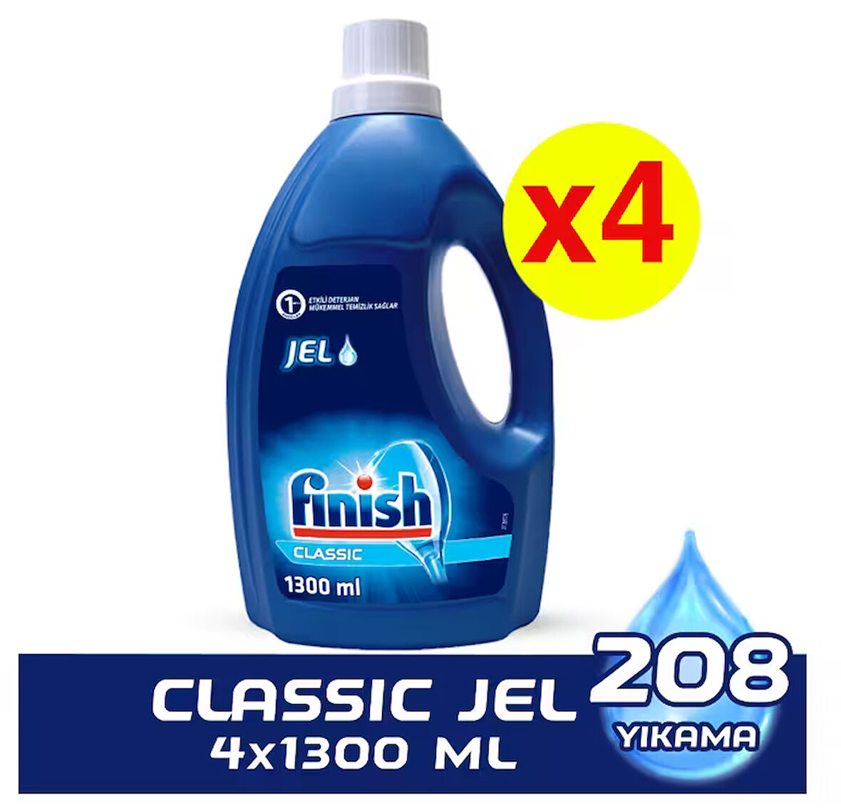 Finish Bulaşık Makinesi Parlatıcısı 4x1300 ml 