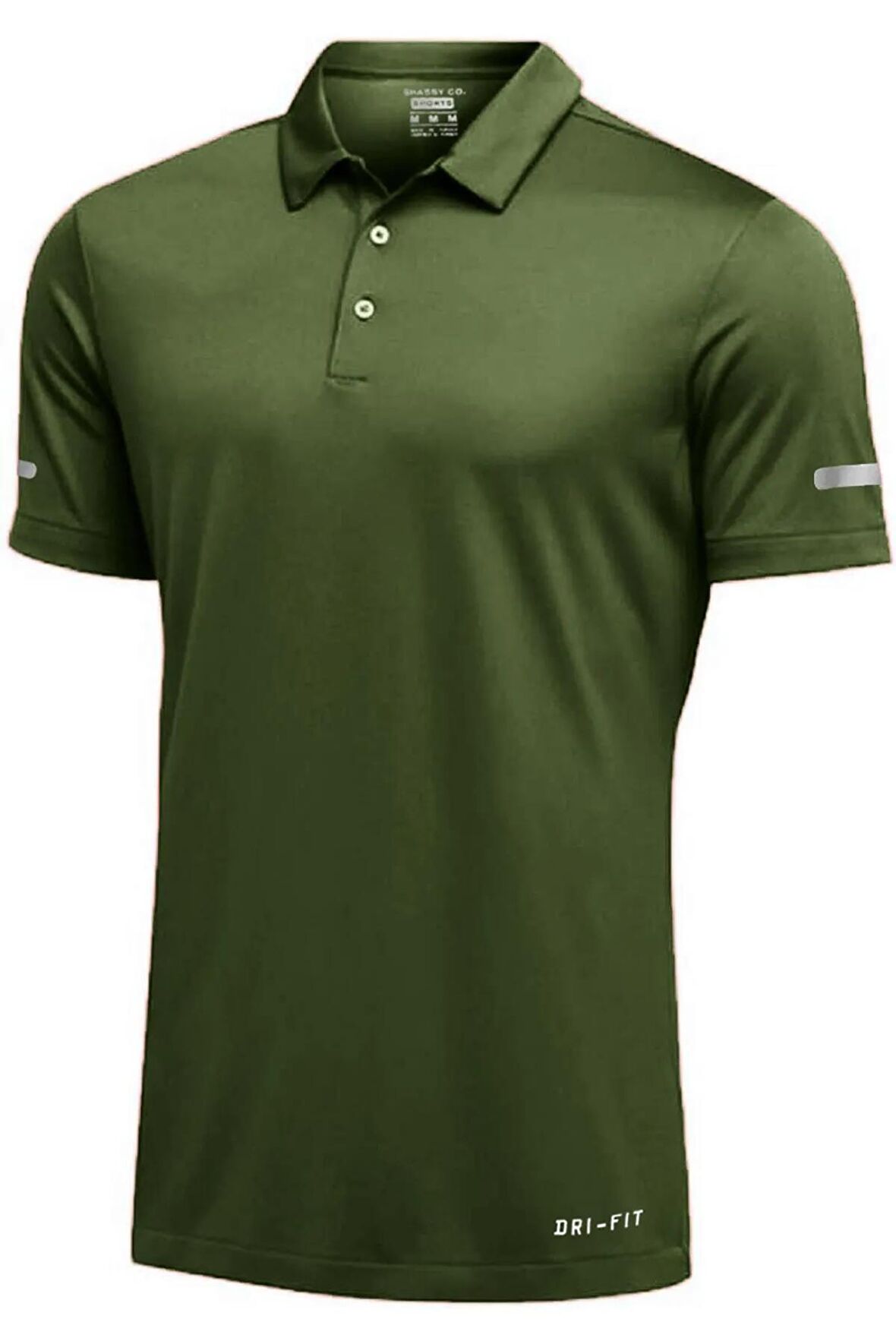 Ghassy Co. Erkek Dry Fit Hızlı Kuruma Nem Emici Teknik Performans Golf Polo Yaka Spor T-shirt