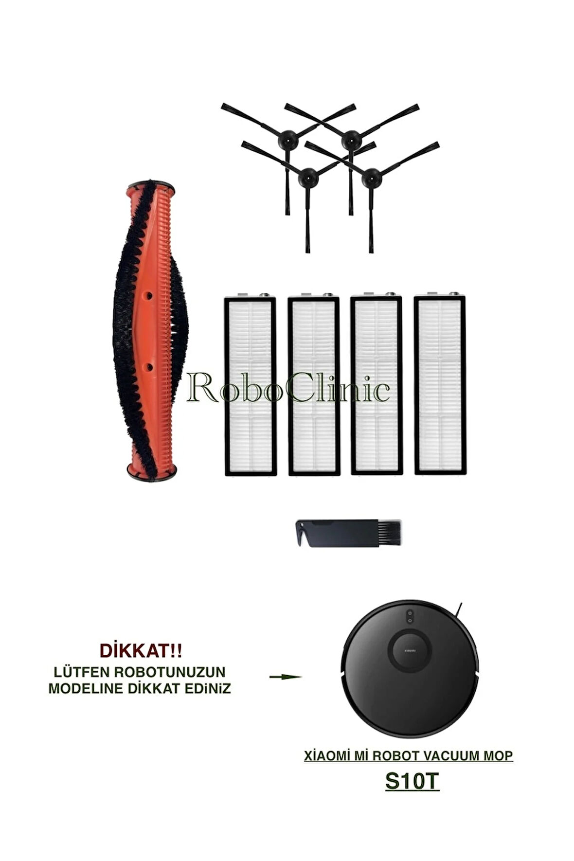 Xiaomi S10t(MODEL KOD:STFCR01SZ)robot Süpürge Uyumlu Set-10 Parça