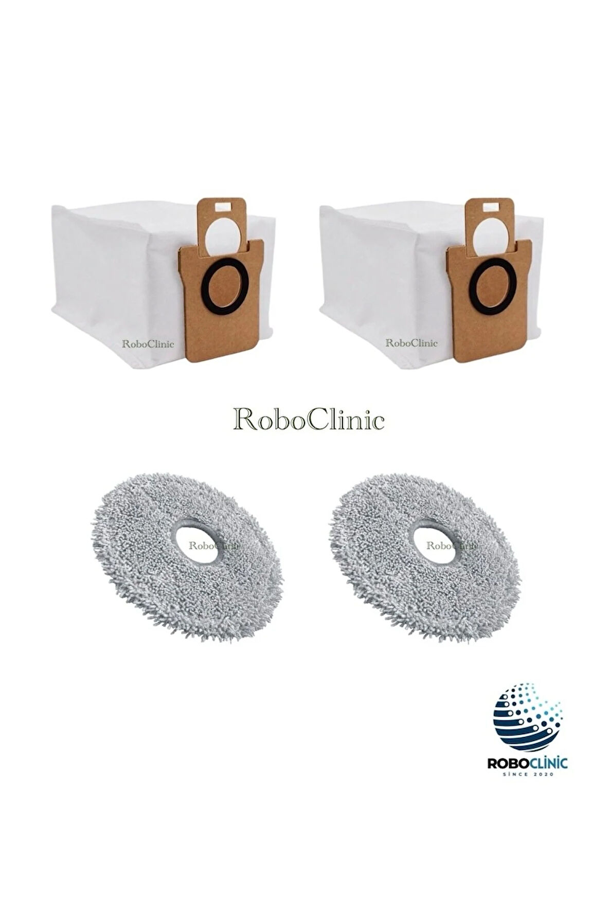 Dreame L10s Ultra Robot Süpürge Uyumlu Yedek Toz Torbası, Mop Paspas -4 Parça