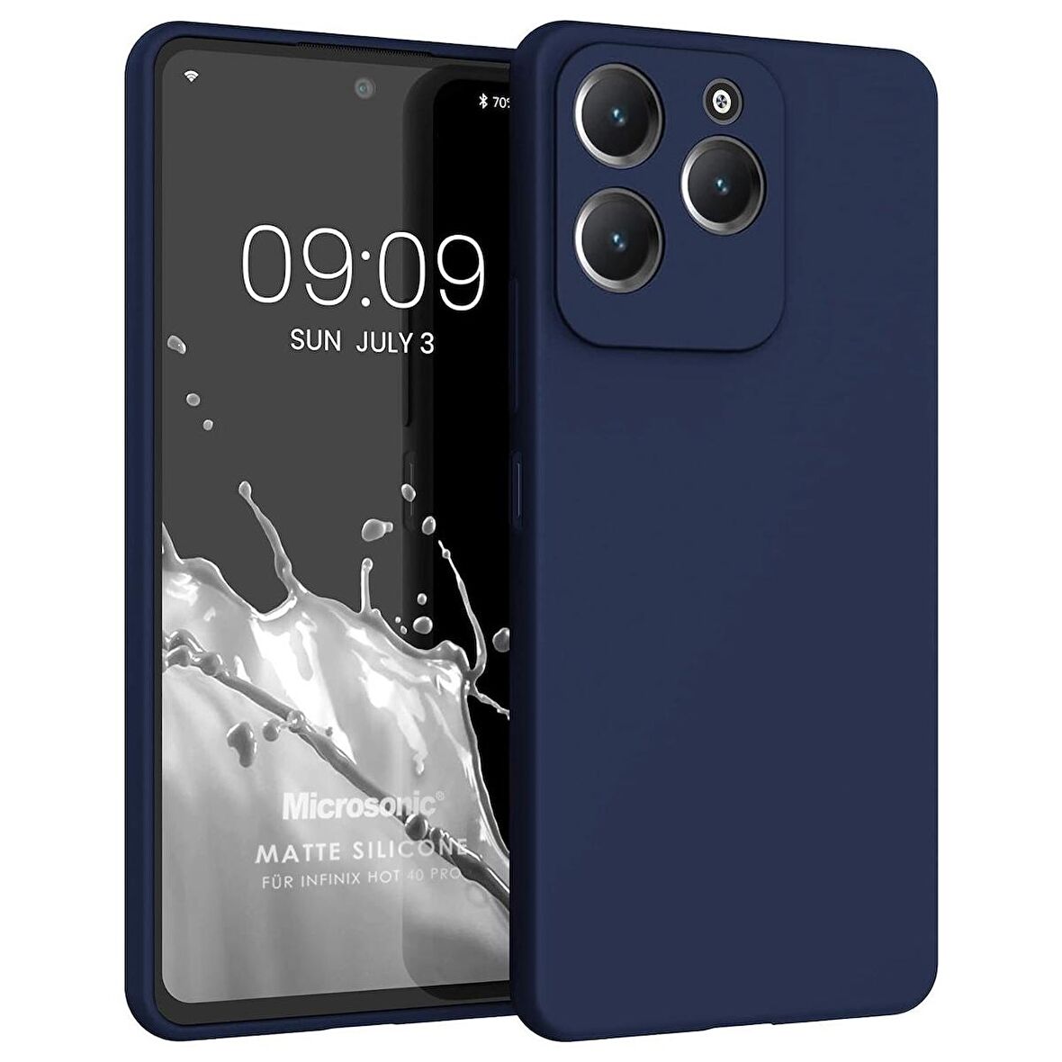 Infinix Hot 40 Pro Uyumlu Kılıf Esnek Pürüzsüz Yumuşak Mat Silikon Flexible Matte Silicone