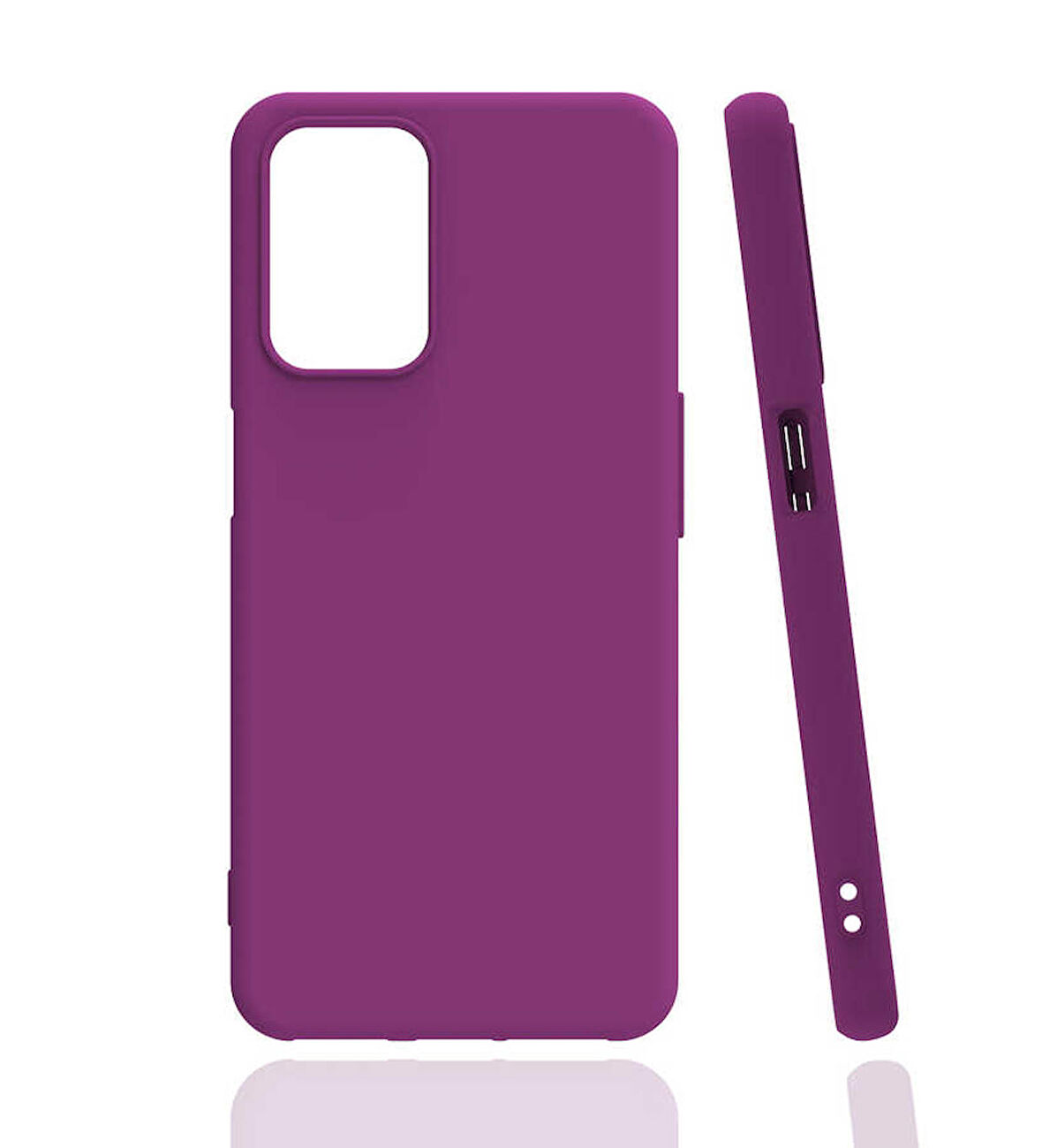 Oppo A55 4G Uyumlu Kılıf Esnek Pürüzsüz Yumuşak Mat Silikon Flexible Matte Silicone
