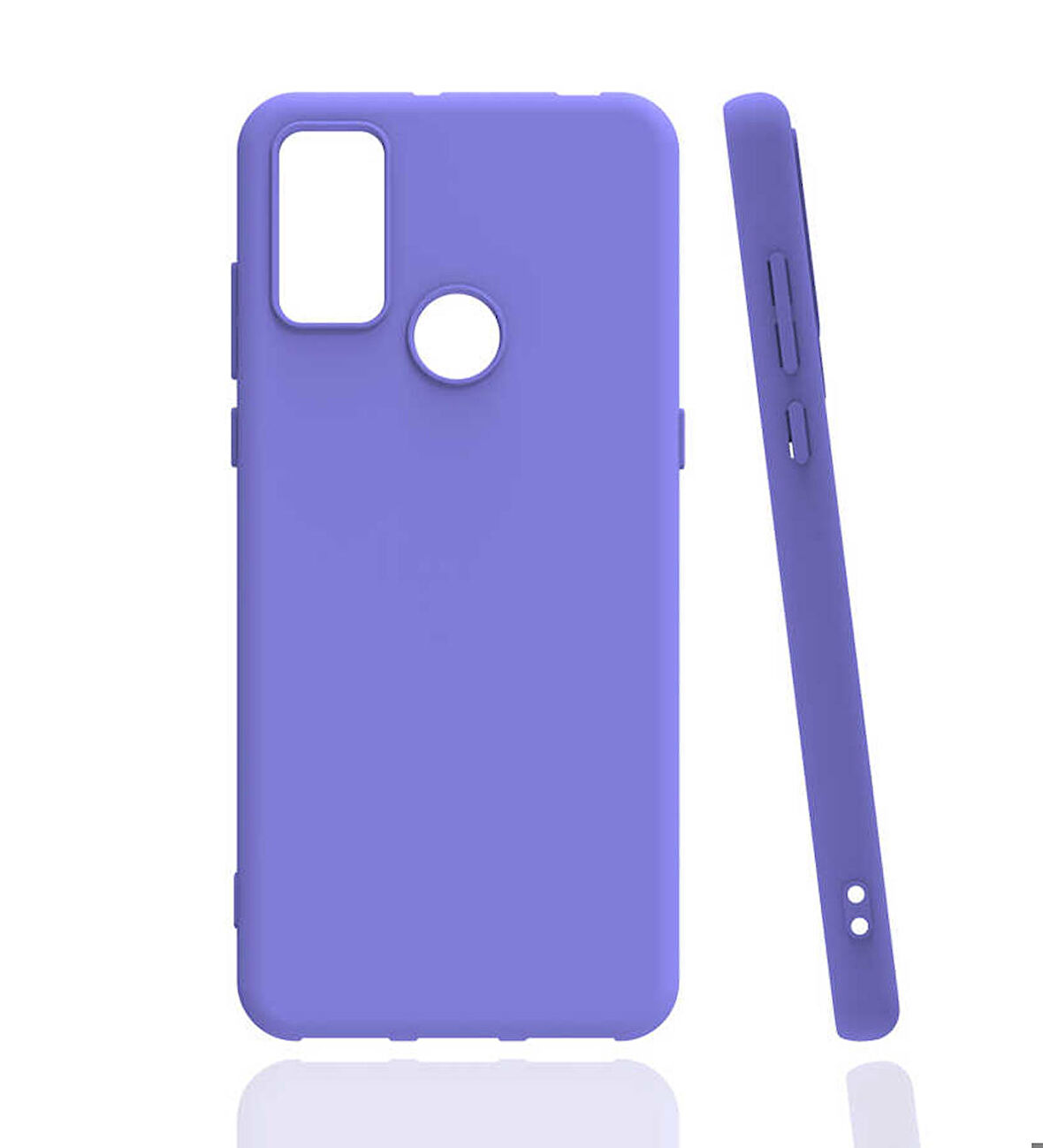 TCL 20E Uyumlu Kılıf Esnek Pürüzsüz Yumuşak Mat Silikon Flexible Matte Silicone