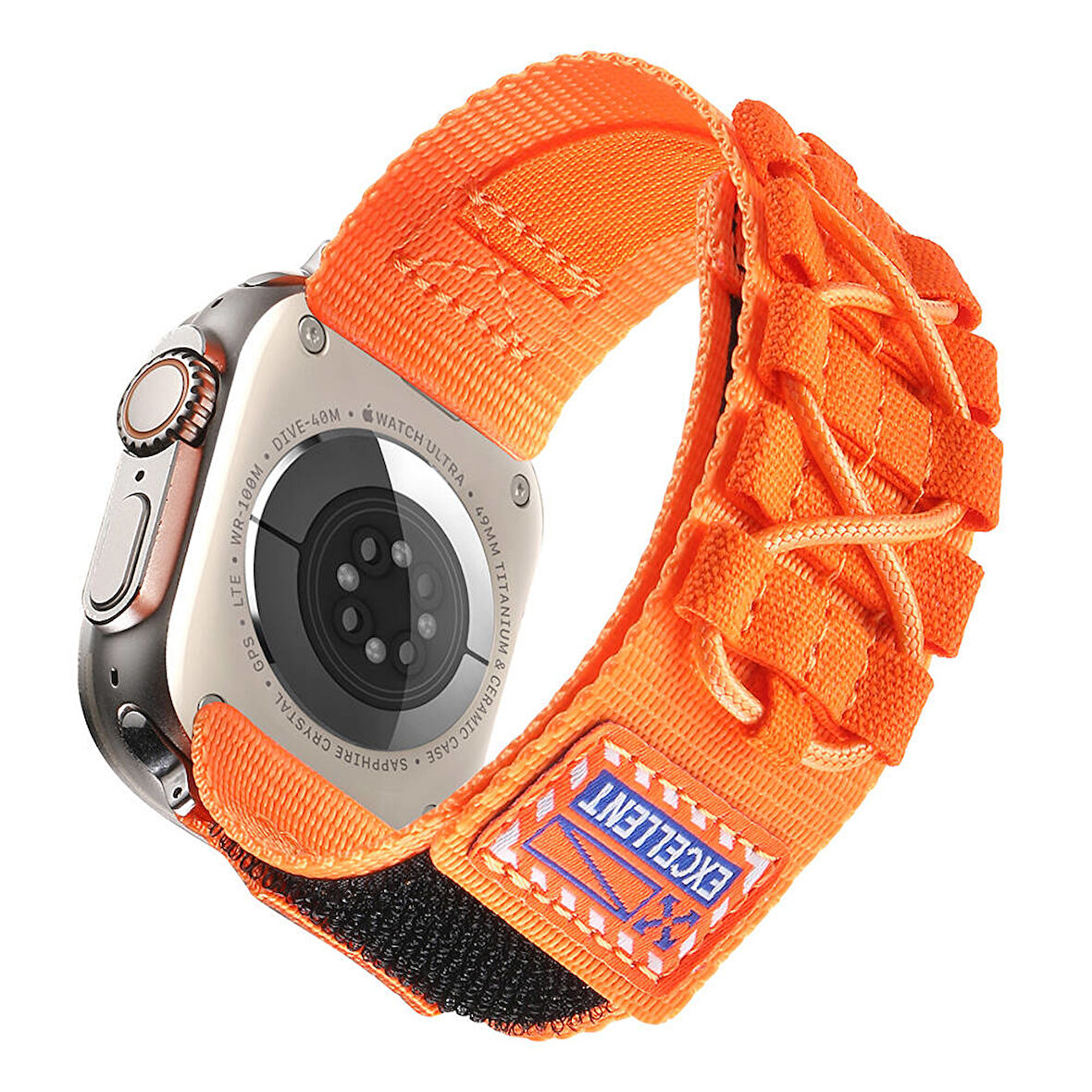 Apple Watch - SE/SE2/4/5/6 44mm Naylon Kumaş Hasır Kordon Sportif, Şık, Cilt Dostu İnovatif Tasarım