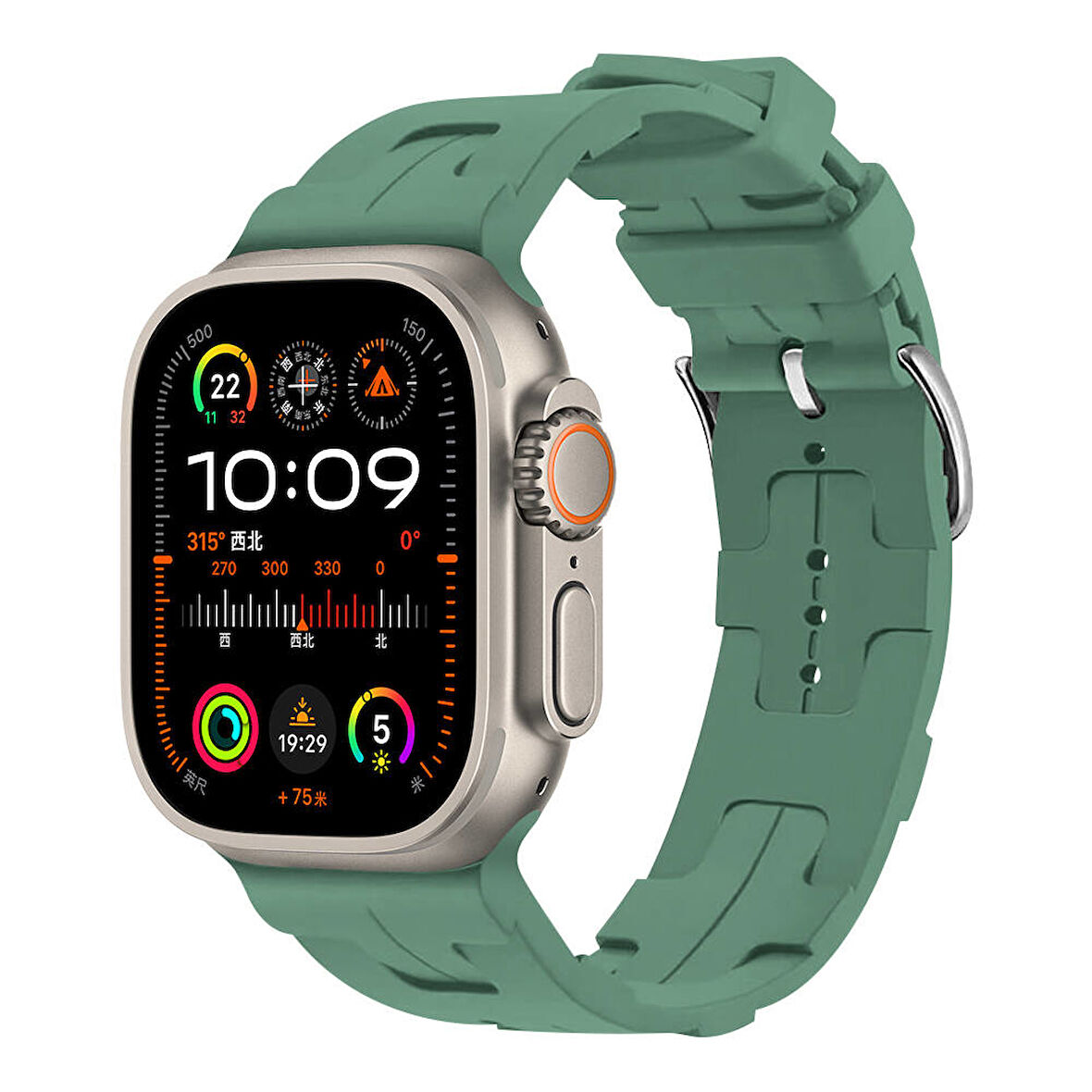 Apple Watch 2/3/4/5/6/7/8/9/se/ultra/ultra 2 Seri 42mm 44mm 45mm 49mm Uyumlu Delikli Silikon Kordon